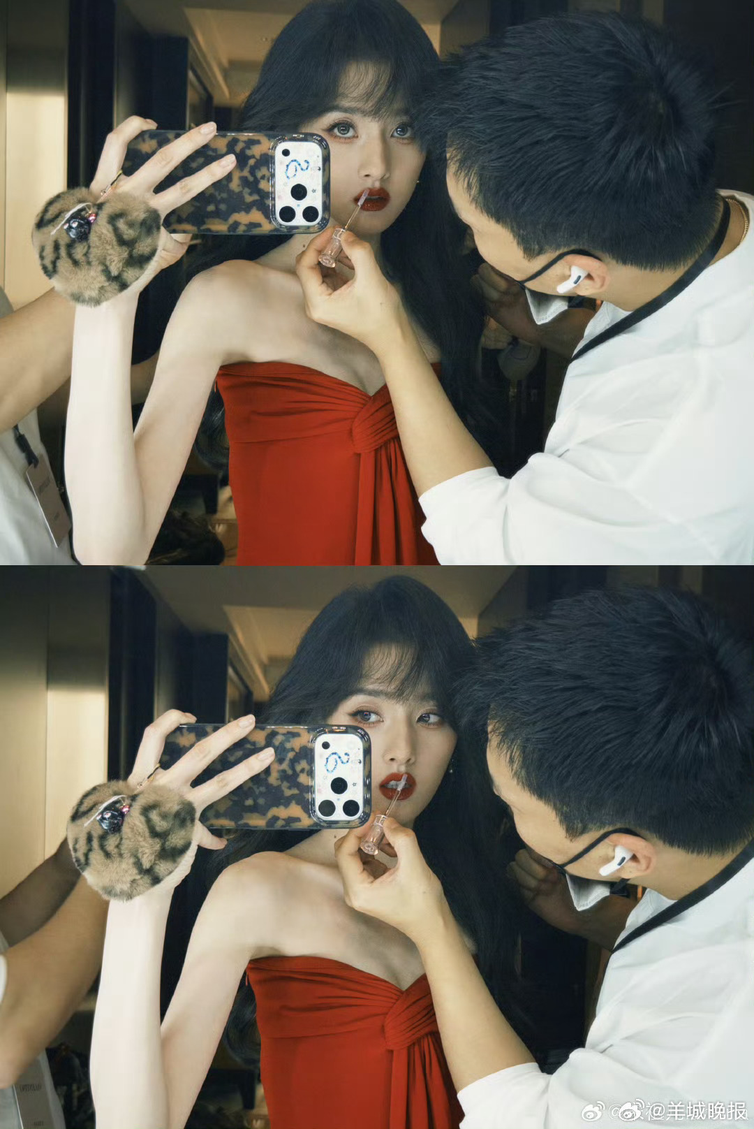 #宋祖儿更新未回应恋情传闻#【#宋祖儿红裙写真#】4月23日，更新动态，“'莓'