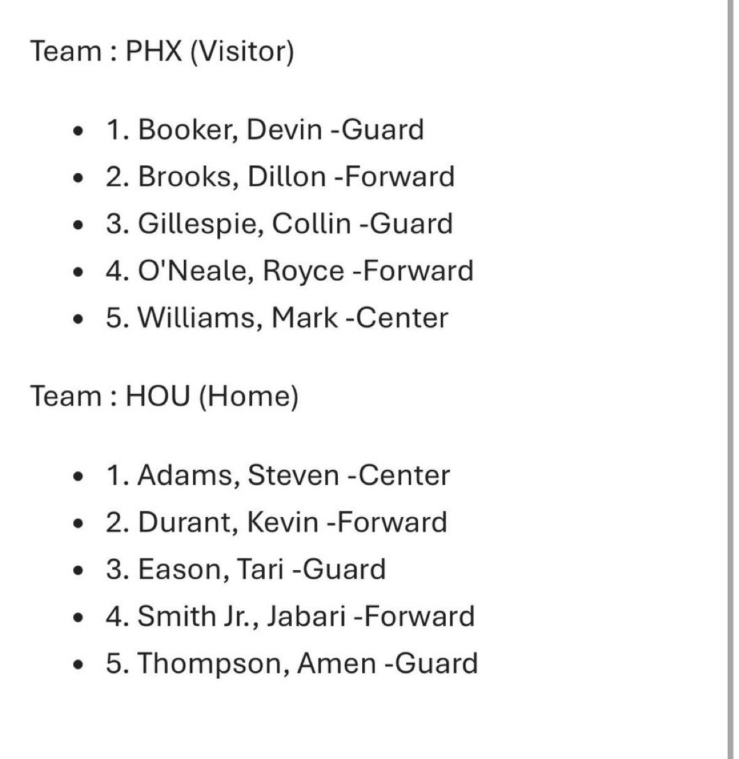 太阳vs火箭 首发：阿门、伊森、杜兰特、小贾、亚当斯太阳vs火箭 休斯顿火箭
