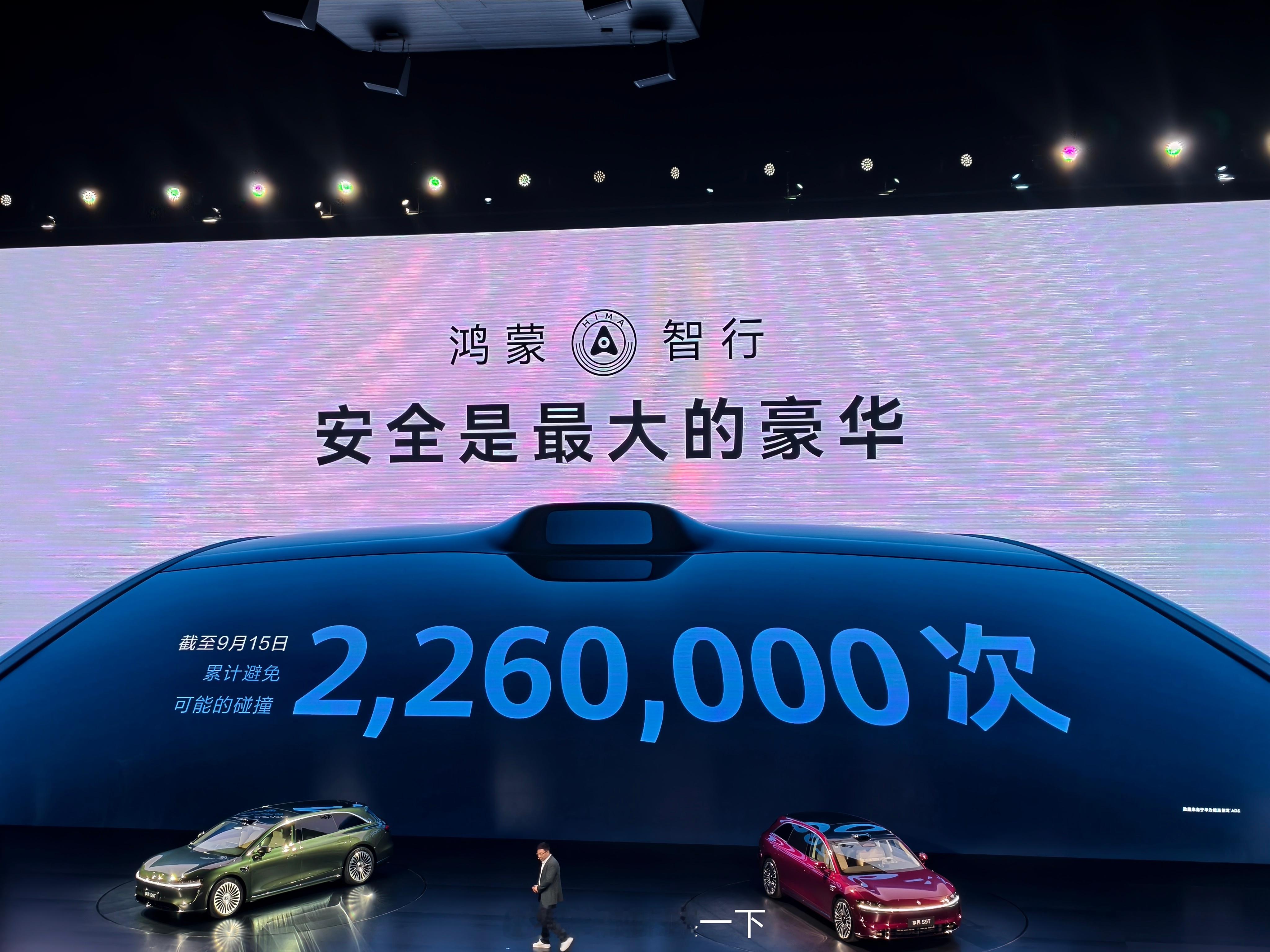 截止昨天，华为乾崑智驾已经累计避免2260000次可能的碰撞，累计的辅助驾驶里程