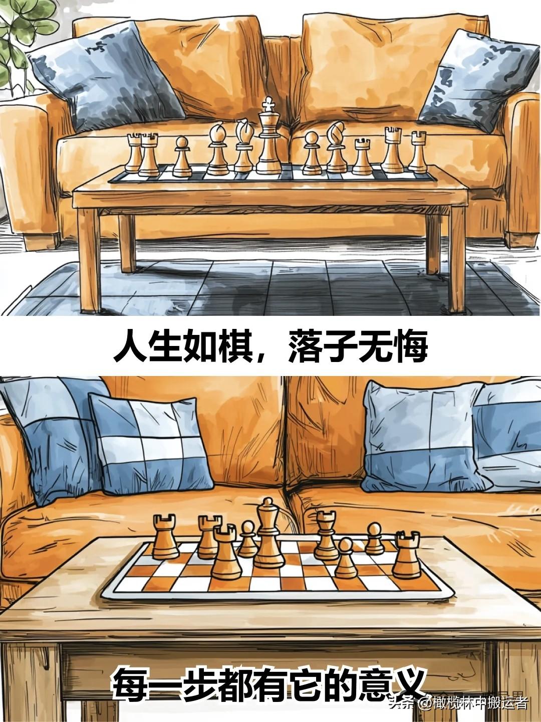 治愈漫画 I 人生如棋，落子无悔，每一步都有它的意义漫画治愈时刻 漫画治愈心灵 