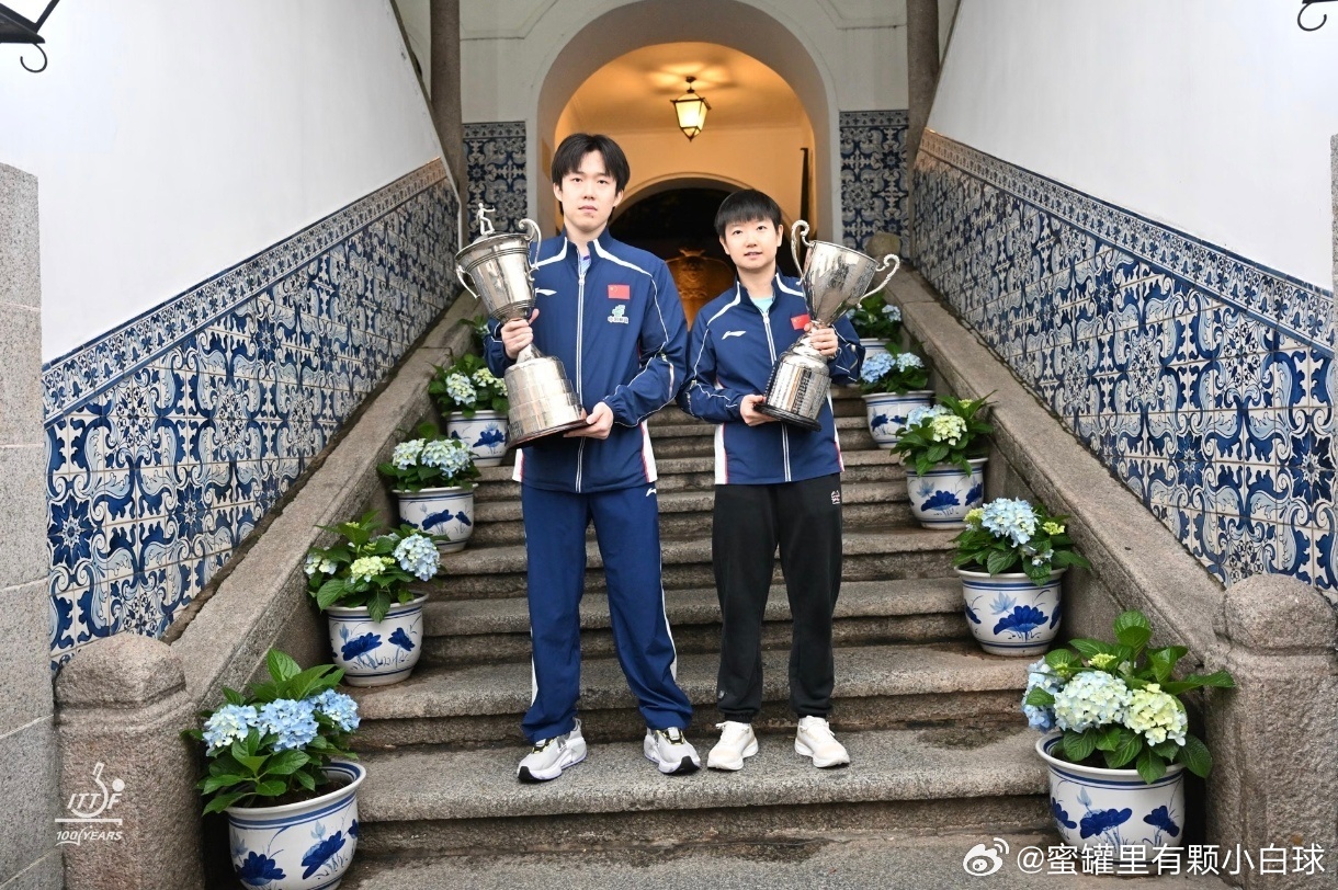 王楚钦孙颖莎身后是GALAXY就是这个王楚钦孙颖莎爽