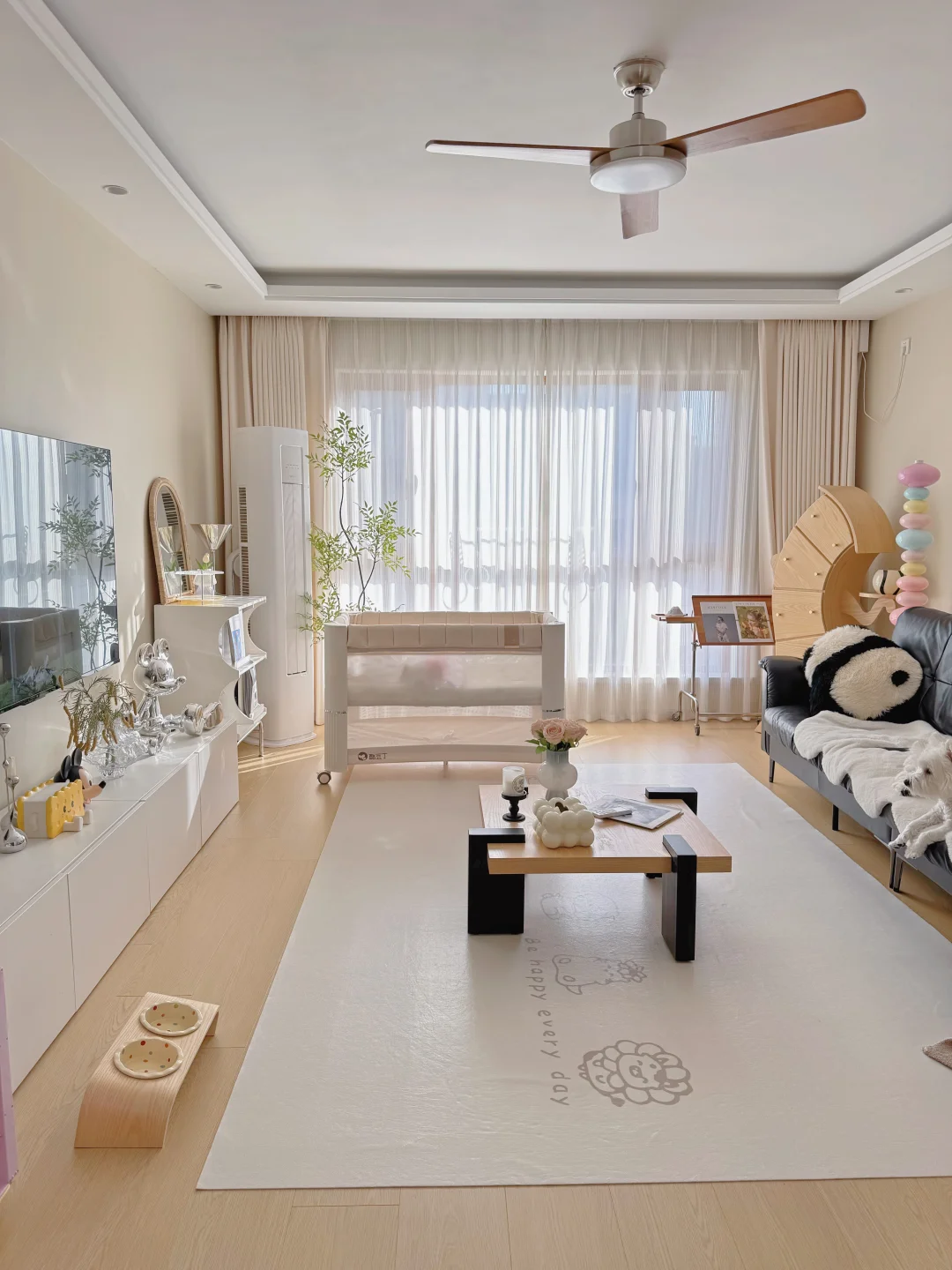 干净又治愈的83平小家 | 有了宝宝更温馨