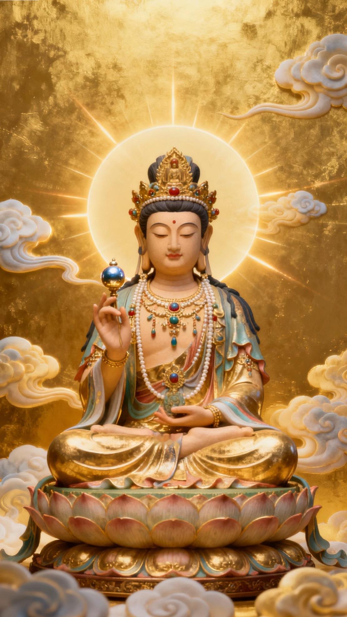 祈地藏王菩萨垂怜，化解苦难，赐福人间：身心康泰，前路坦荡，慧根永植。 