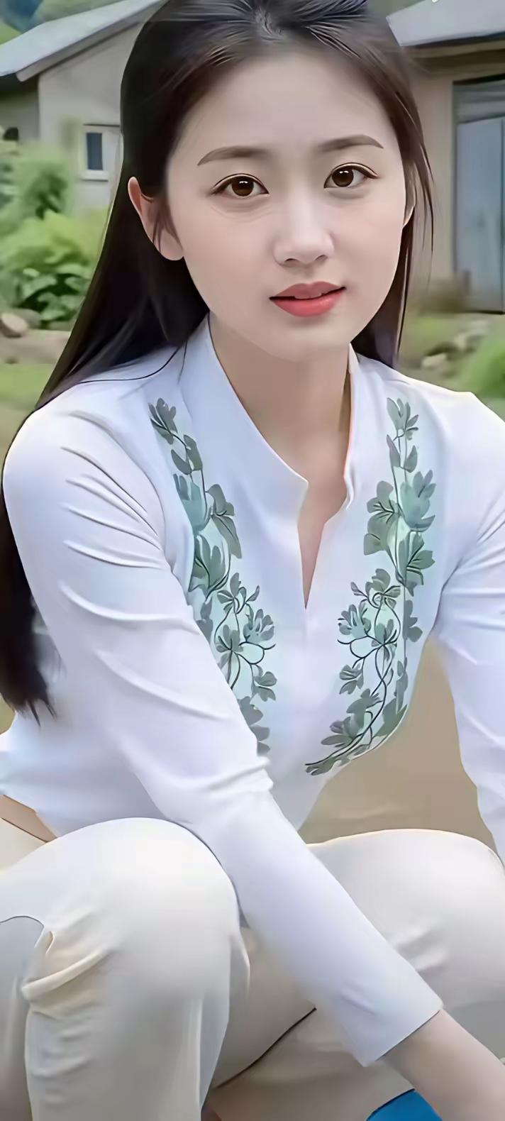 清新自然，白衣飘飘，感受大自然的美好。🌿💐🌸