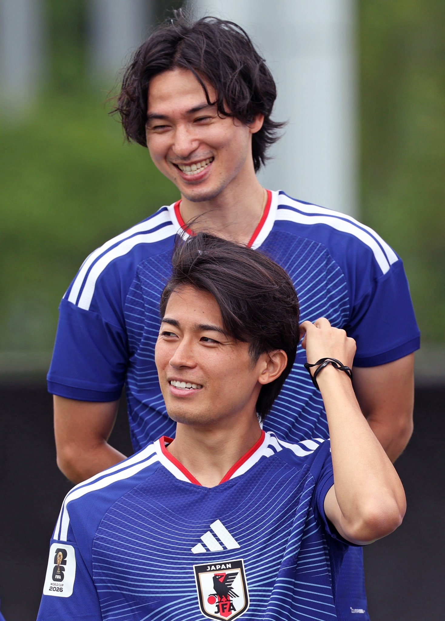 サッカー日本代表世界杯 本日練習よりSmileを集めました。