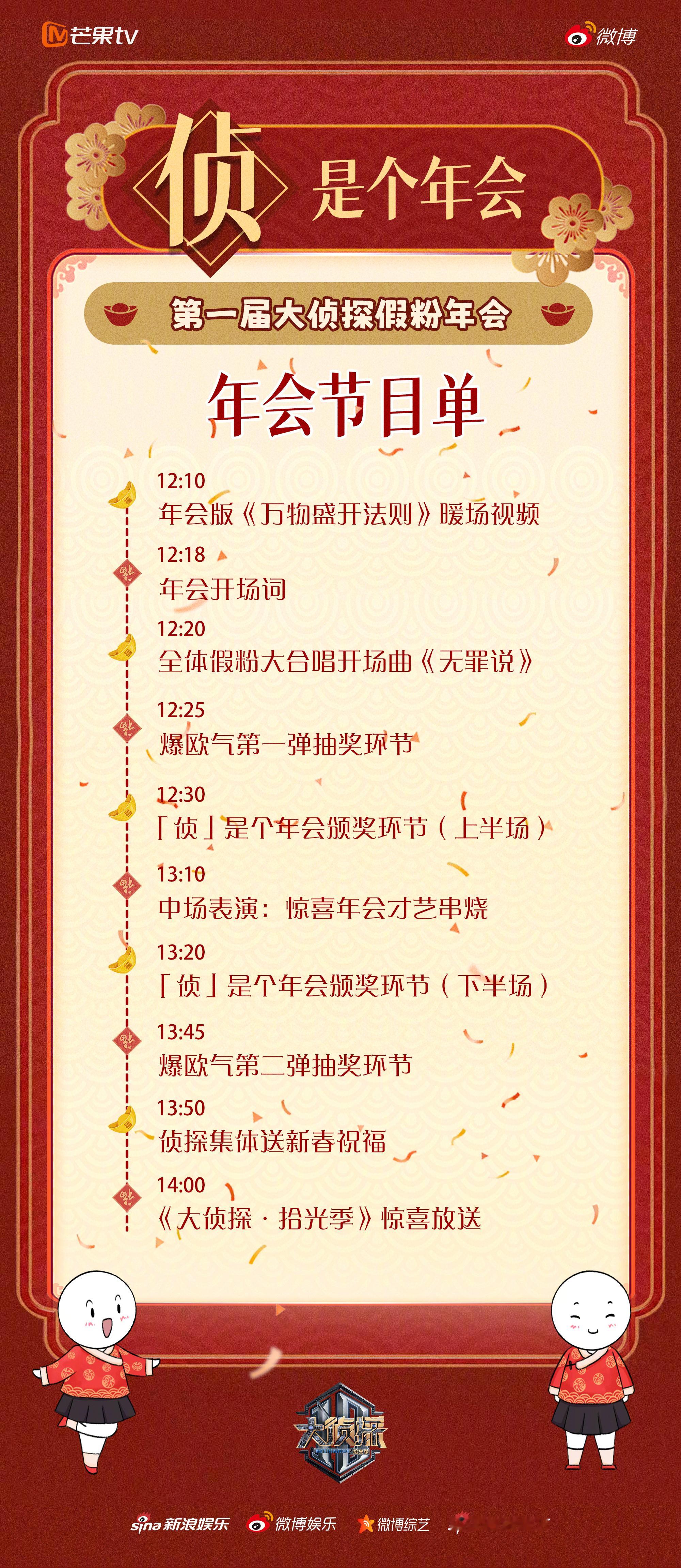 本以为年会邀请函和年会须知已经够用心了，没想到还有大招，刚刚发布的 大侦探侦是个