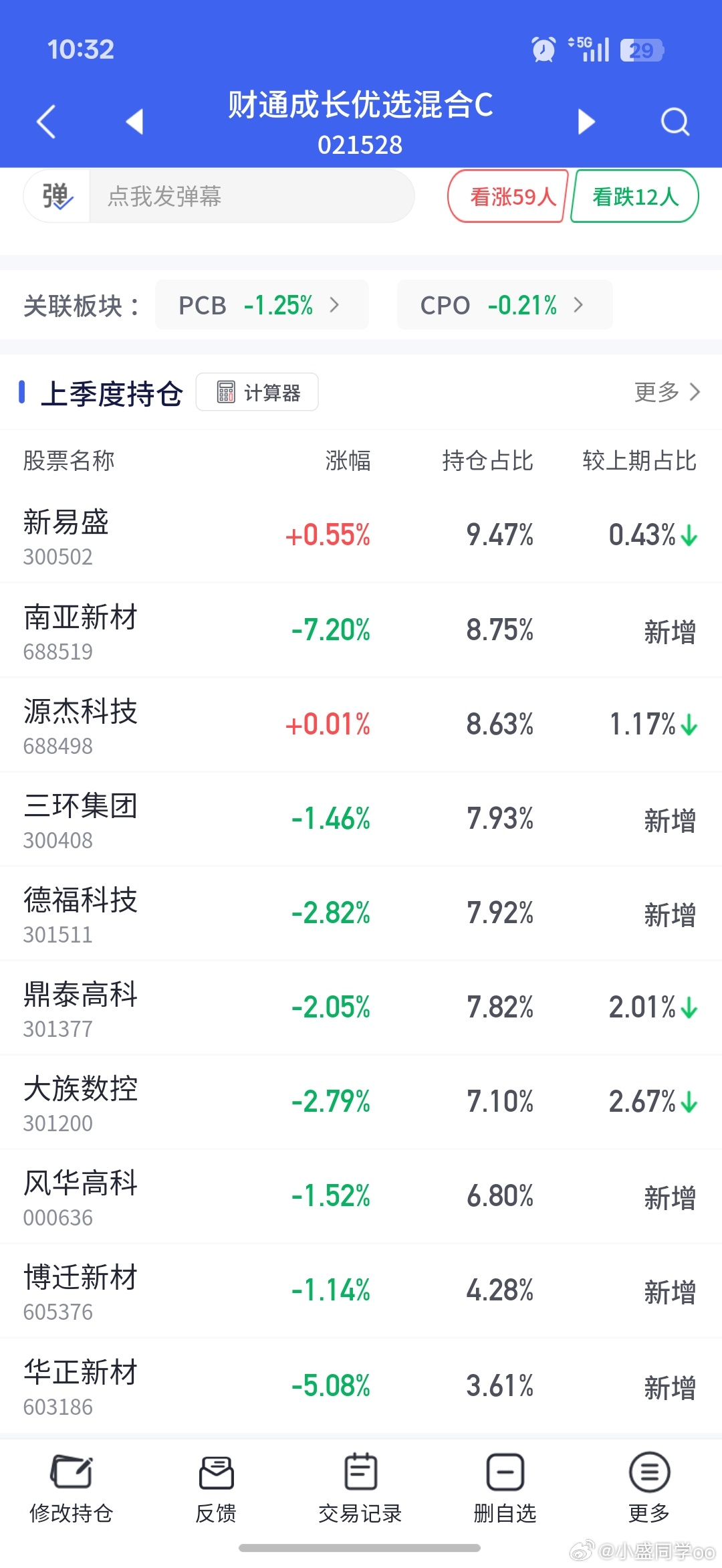 望周知，国安和财通的pcb，好像又调仓了，新增了好几只股[咖啡][咖啡] ​​​