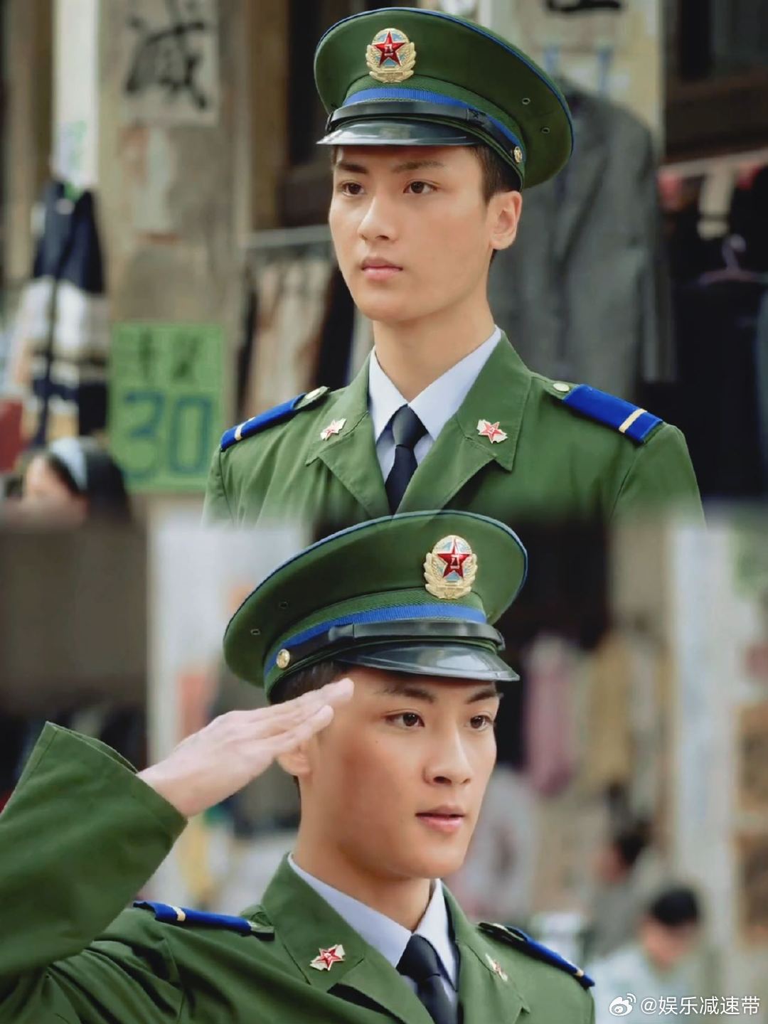 边程也来内娱服兵役了 边程这造型一出来，直接梦回年代！根正苗红的少年感，配上那周