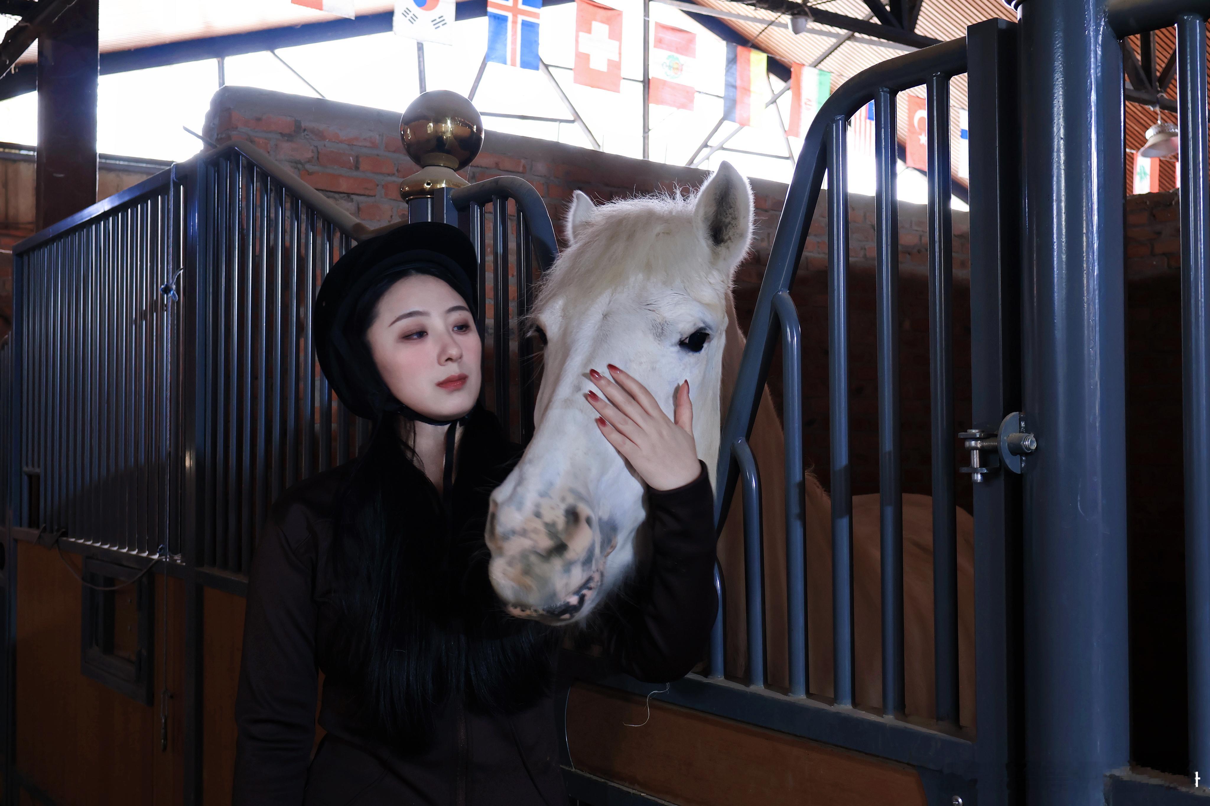 碰瓷下此沙骑白马