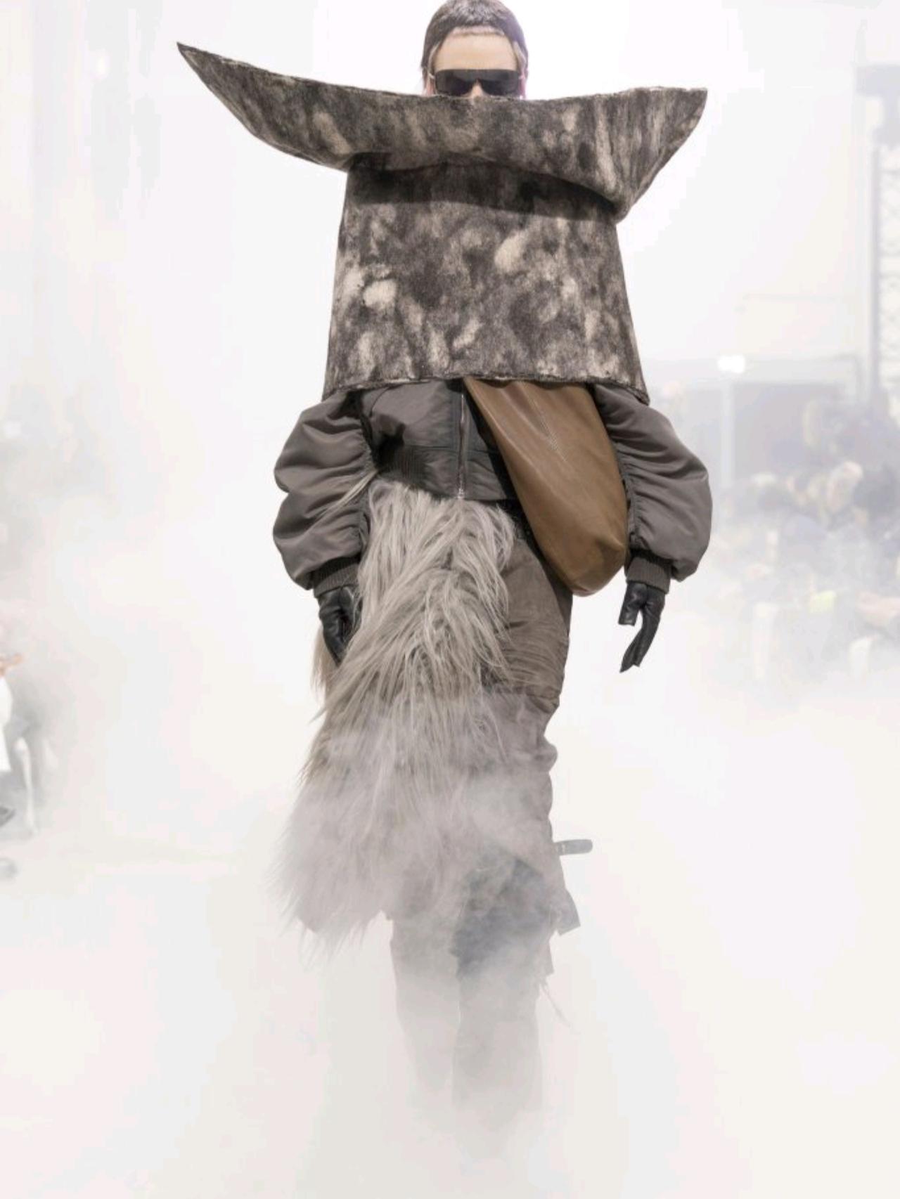 Rick Owens 2026/2027秋冬男装系列，面料的选择让我这个面料控直