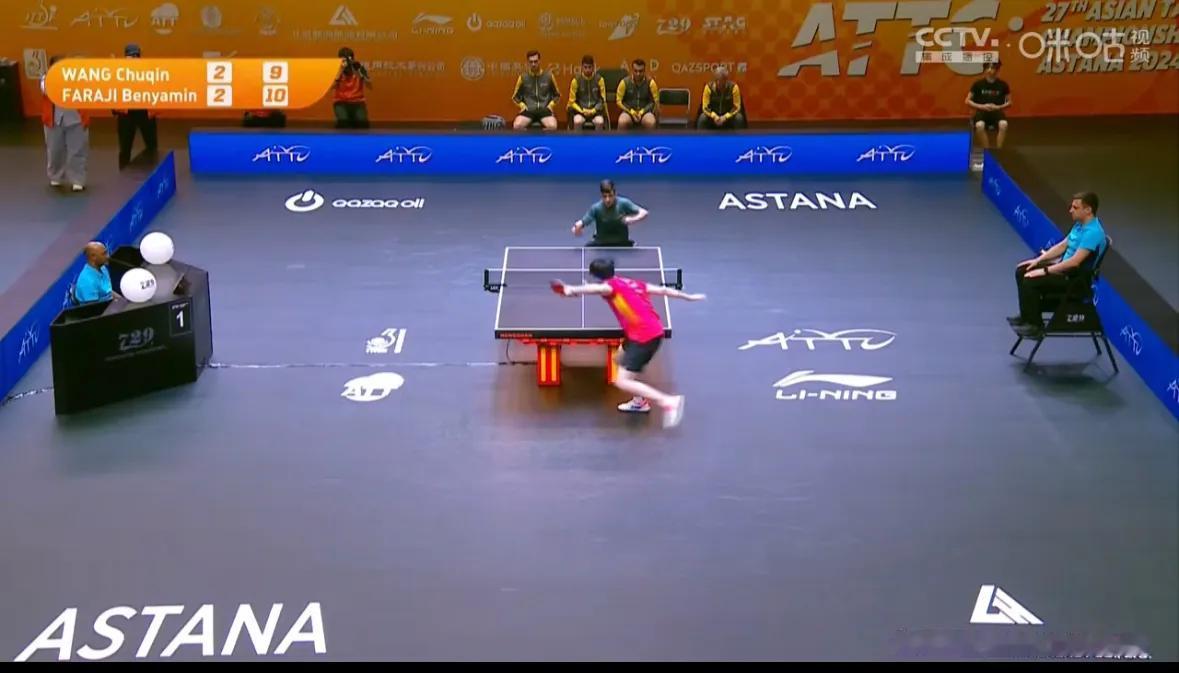 男团1/4决赛，王楚钦败给伊朗队了，好可惜。#王楚钦又输球了# #王楚钦意外落败