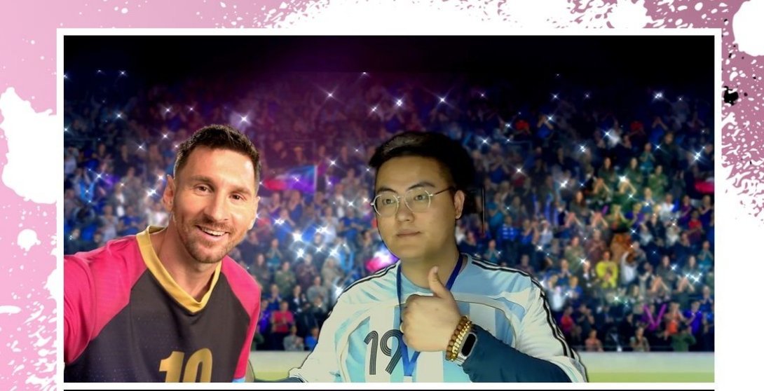 梅西体验展真挺好玩的，就是合影不带美颜太遗憾了