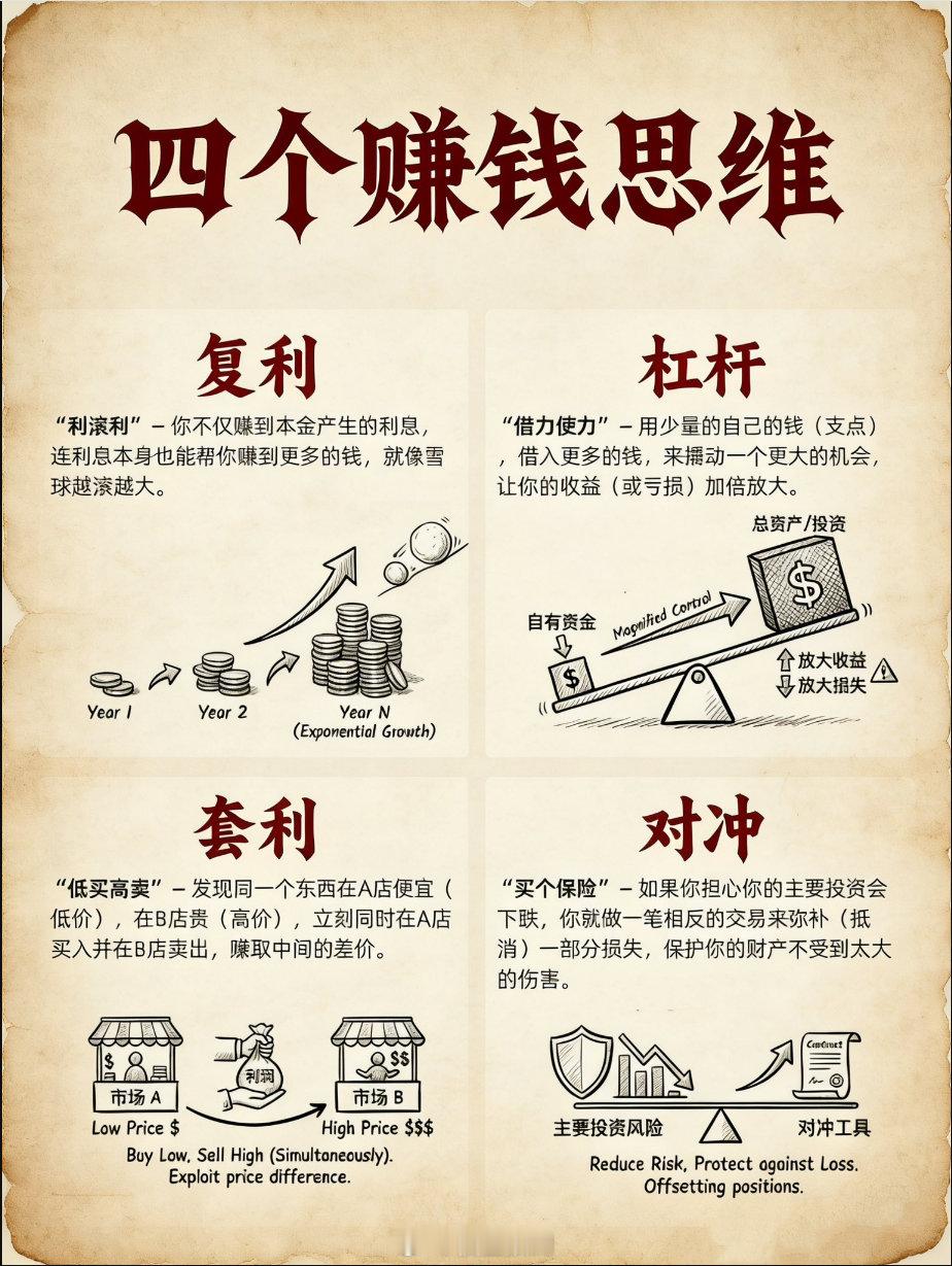 真正拉开差距的是这四种挣钱思维。 