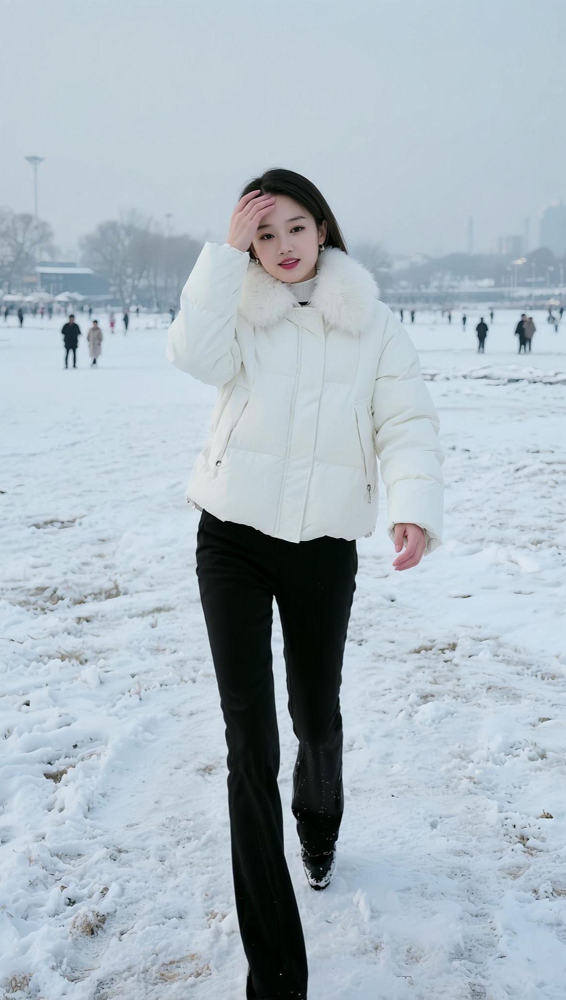 AI雪境随拍 抖音ai创作