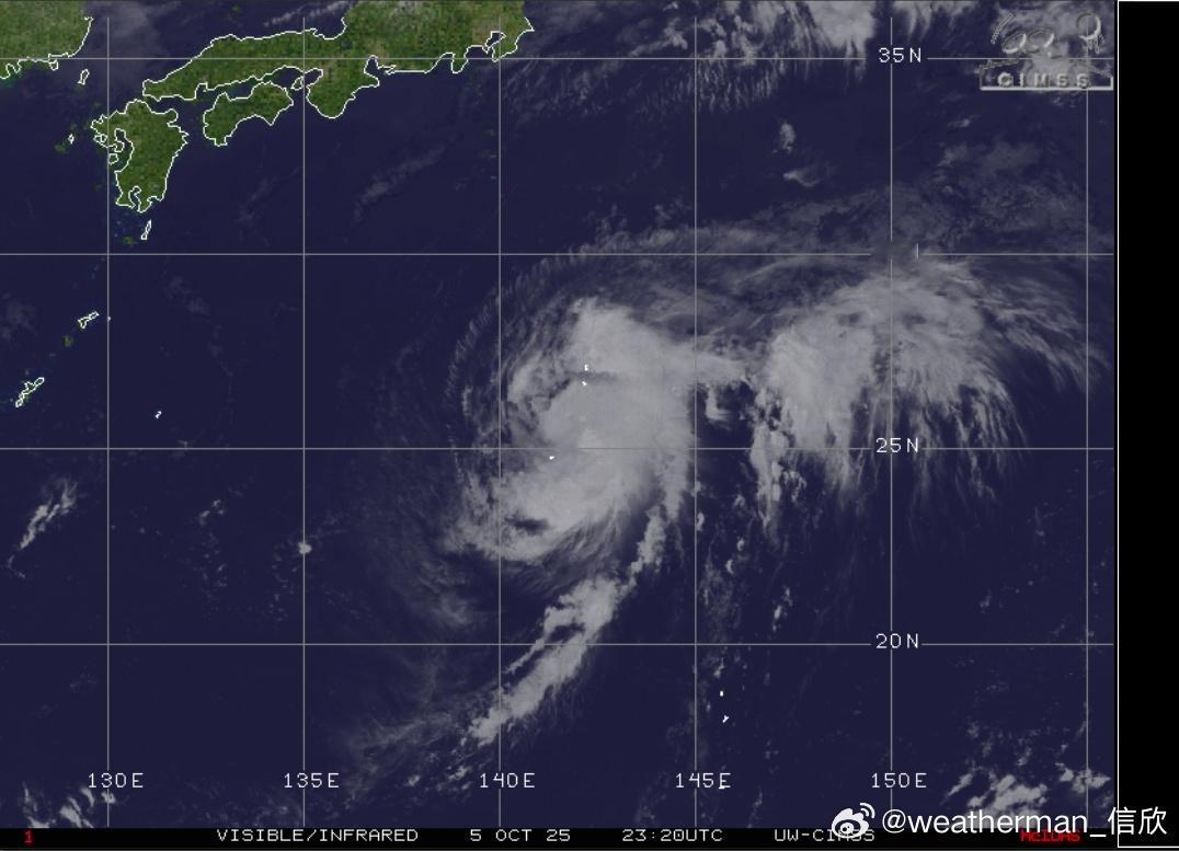 台风夏浪 目前台风夏浪的路径预报，分歧明显缩小，大概率在日本南侧的太平洋上转向。