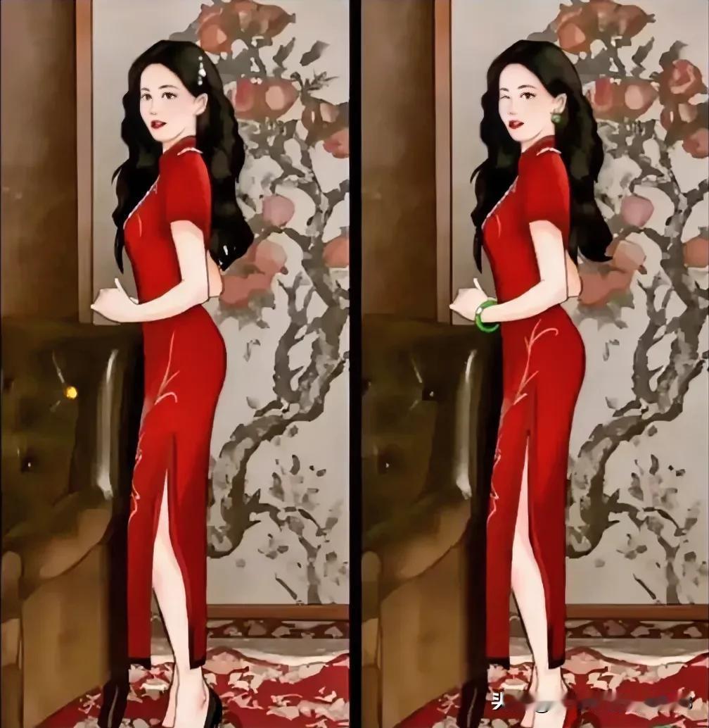 旗袍美，中国风
考眼力找岀8处不同眼力不错[灵光一闪]