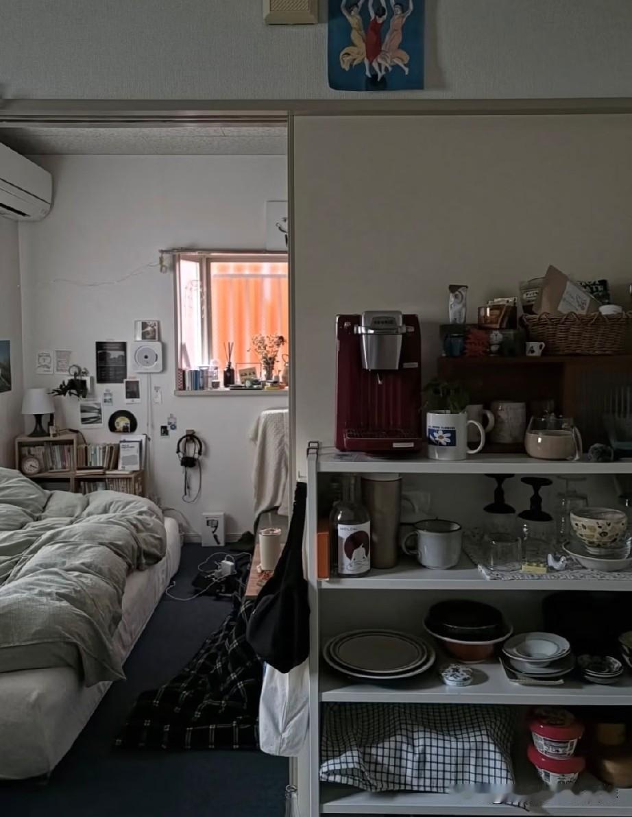 不被定义的家
家不需要满屋子的定制柜
适当的开放格
杂而不乱的收纳
一览无余地屋