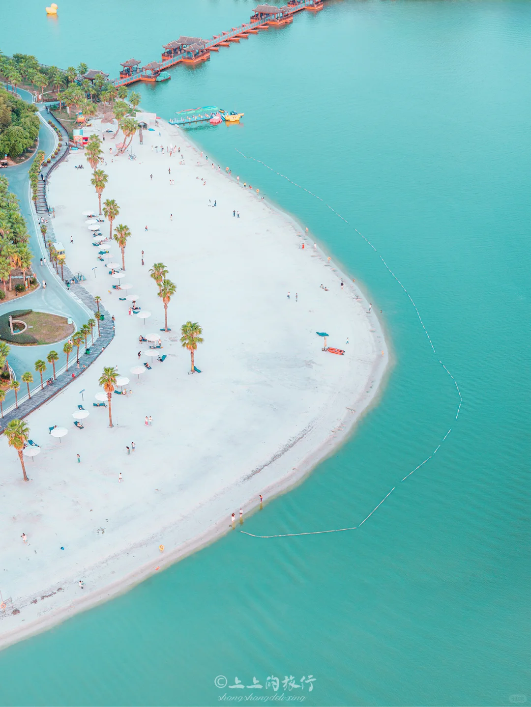 没去马尔代夫！武汉1h→沙滩椰林“海边”度假～