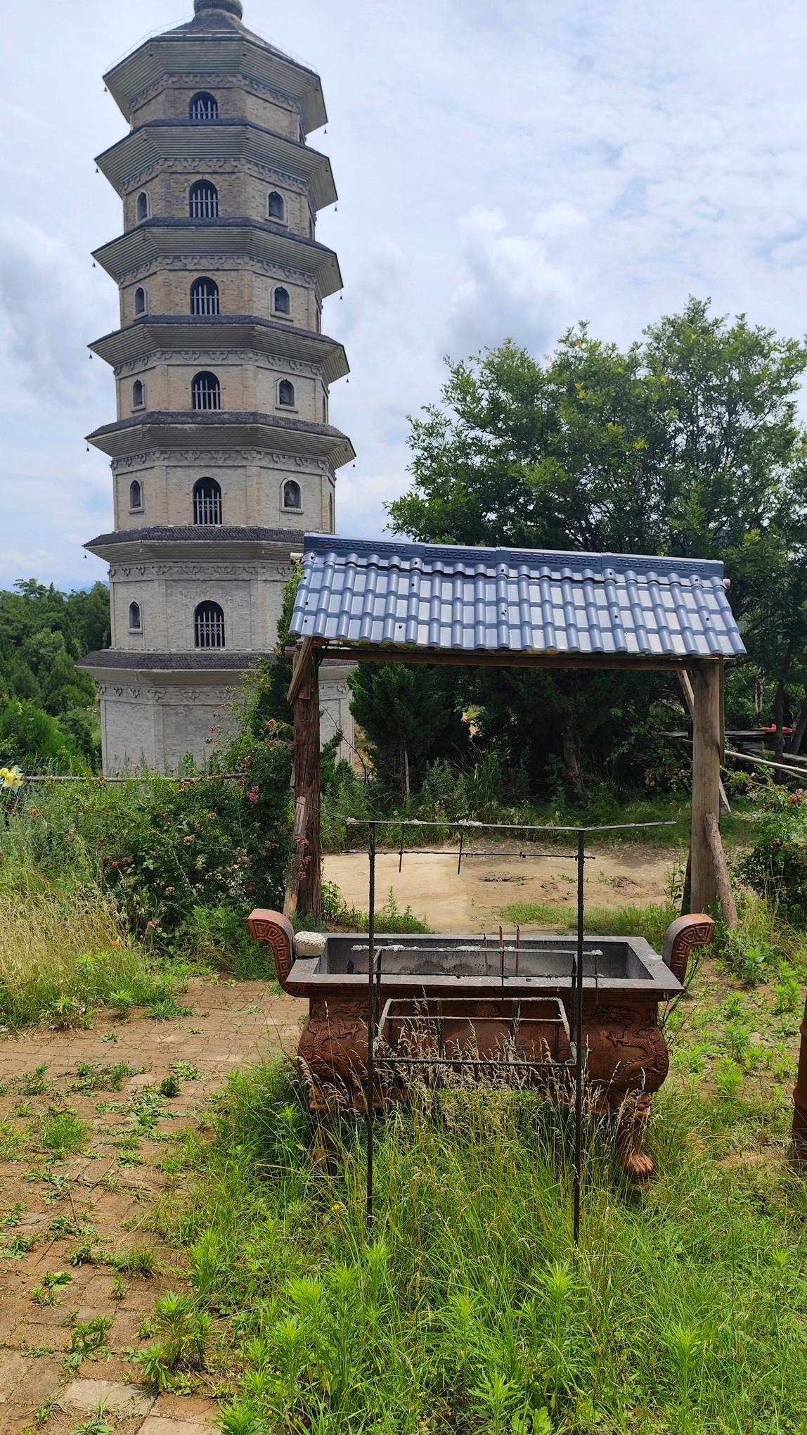 【文峰塔与祝国寺，一座山上的“笔”与“架”】文峰塔和祝国寺，其实共在一座山——篑