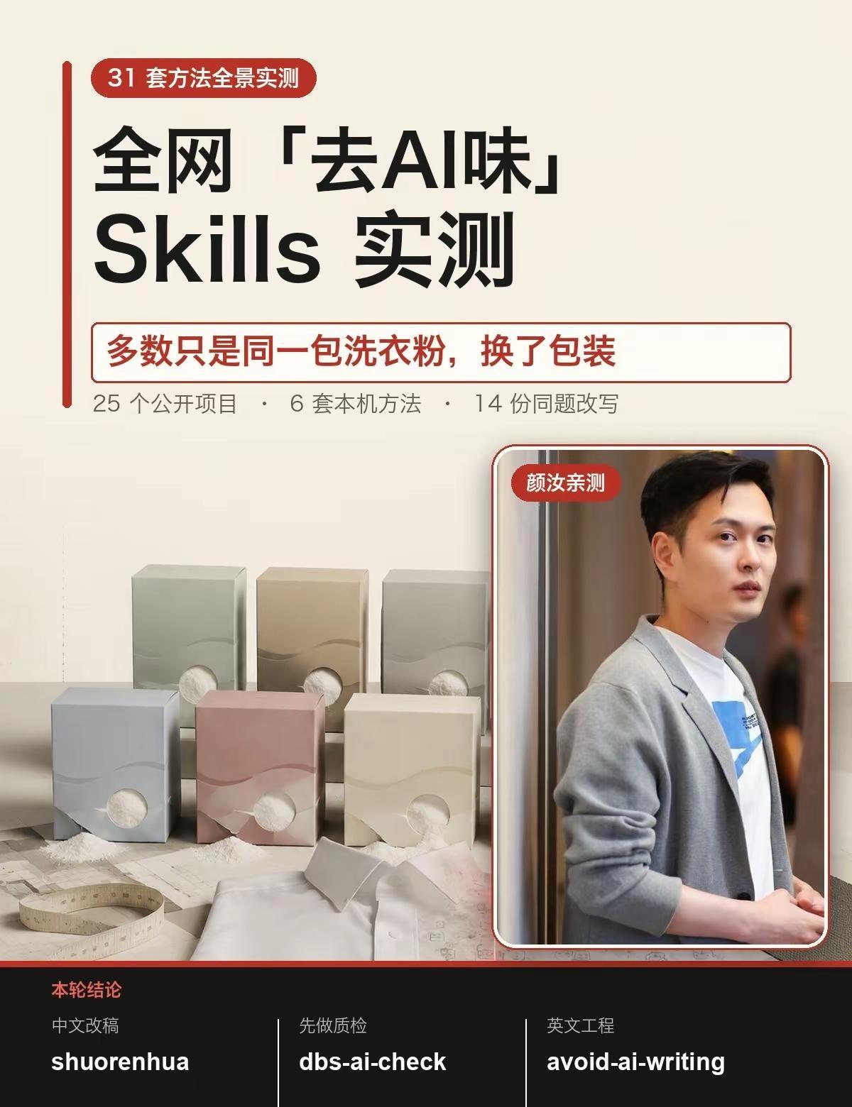 我拆了31套去AI味工具。我把31套“去AI味”工具拆开看了一遍，结论不太客气：