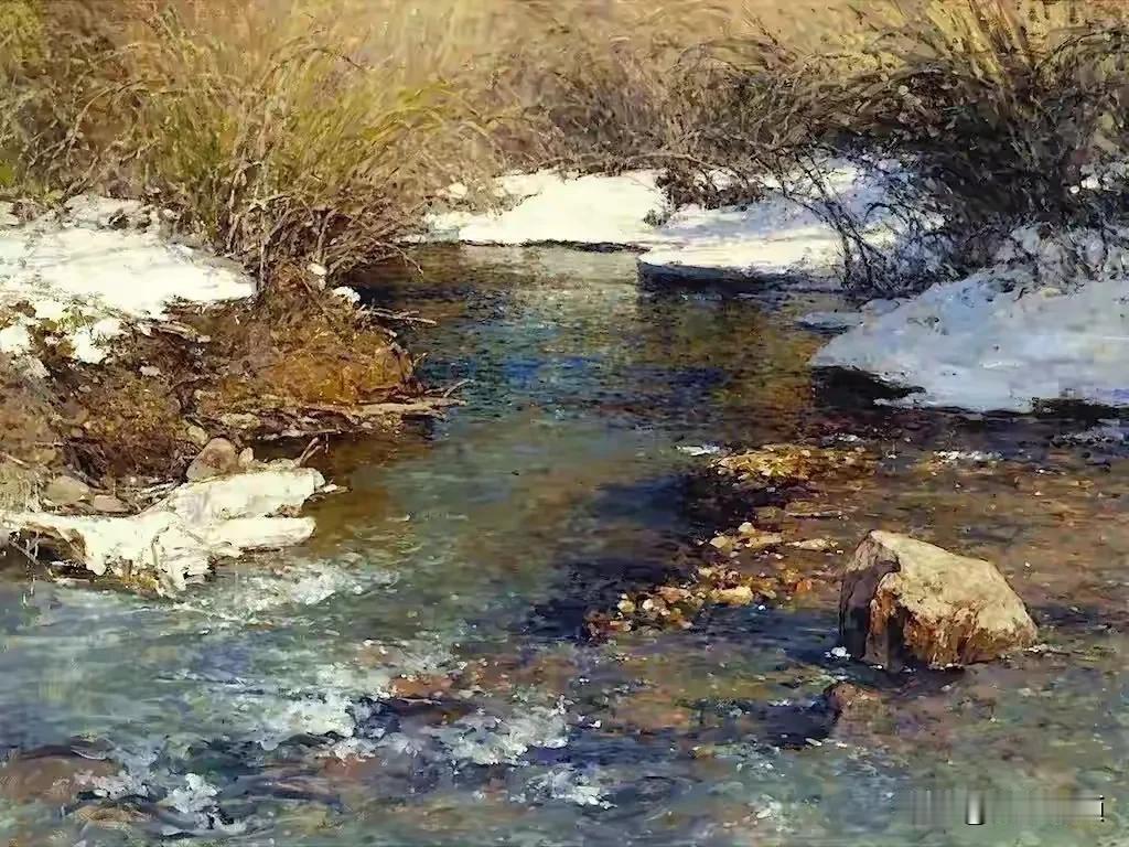 Balkanski的油画风景，每一幅都像是一个独特的情感宇宙。它们有一种奇妙的情