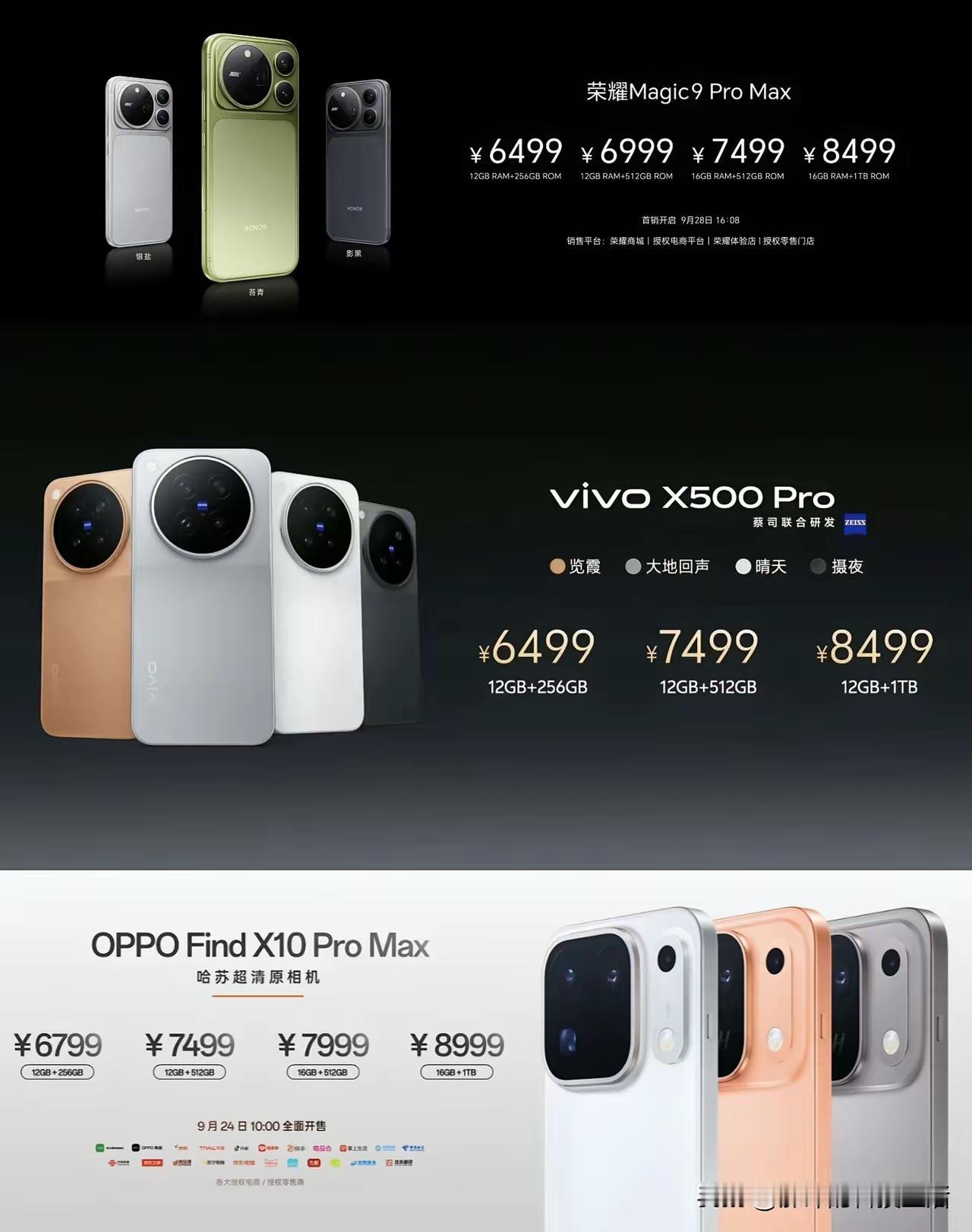荣耀这刀法，把友商产品经理看懵了。6499买Pro Max，你让别家Pro怎么卖