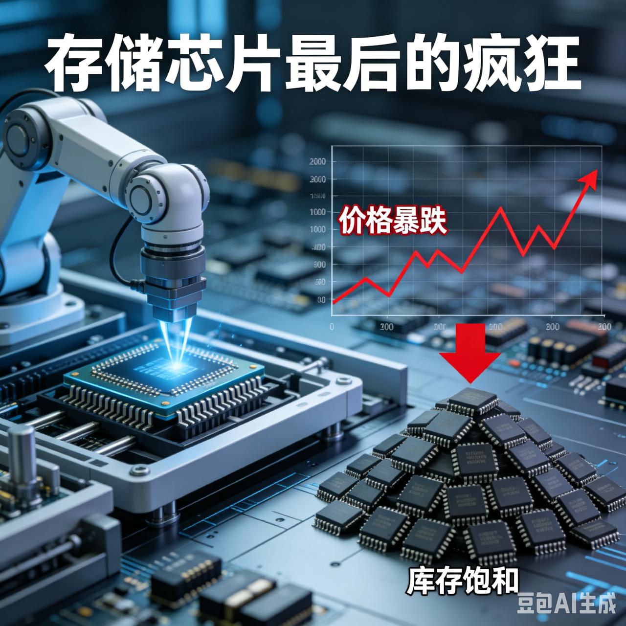 【存储芯片产业最后的疯狂】

众所周知最近全球存储芯片涨出了天价。普通存储芯片价