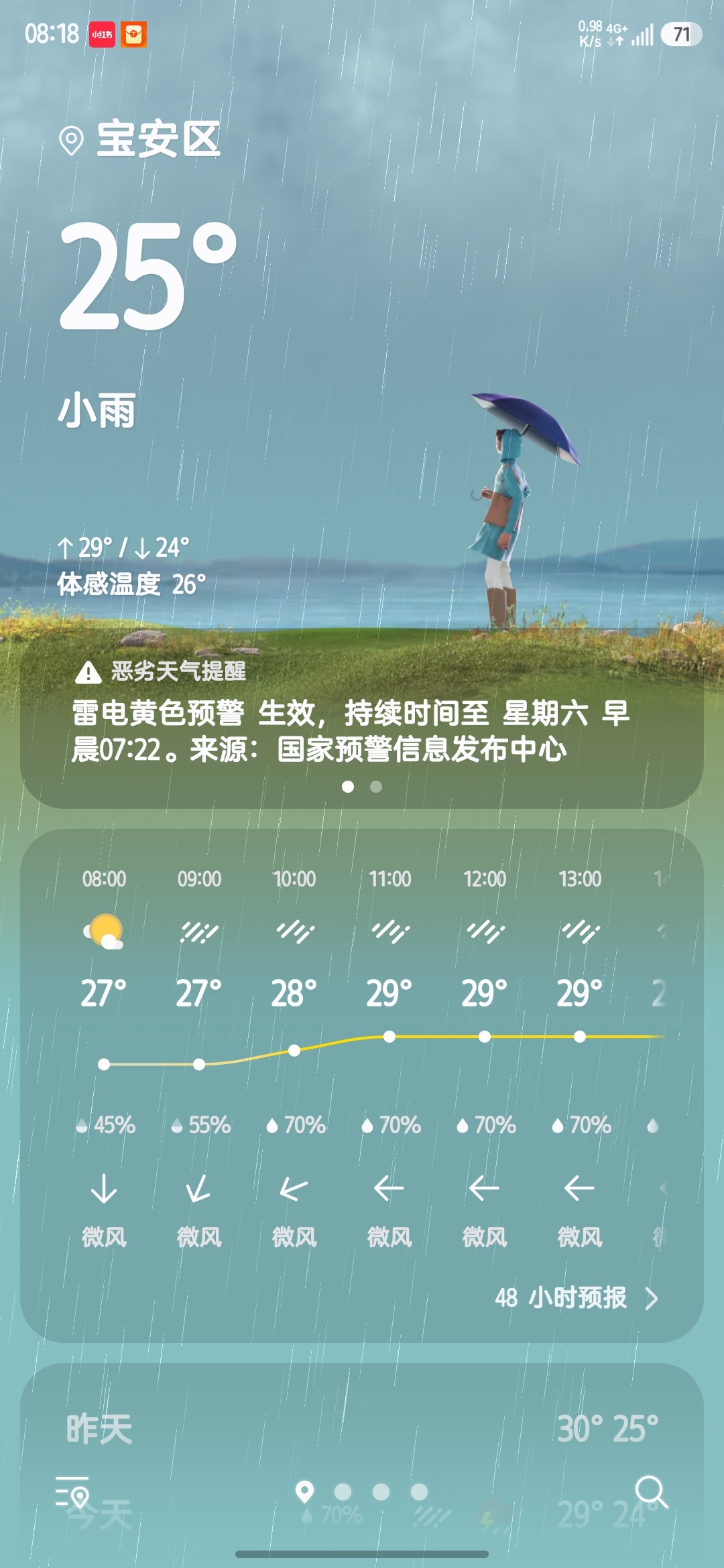 谁懂一大早深圳有多凉快 