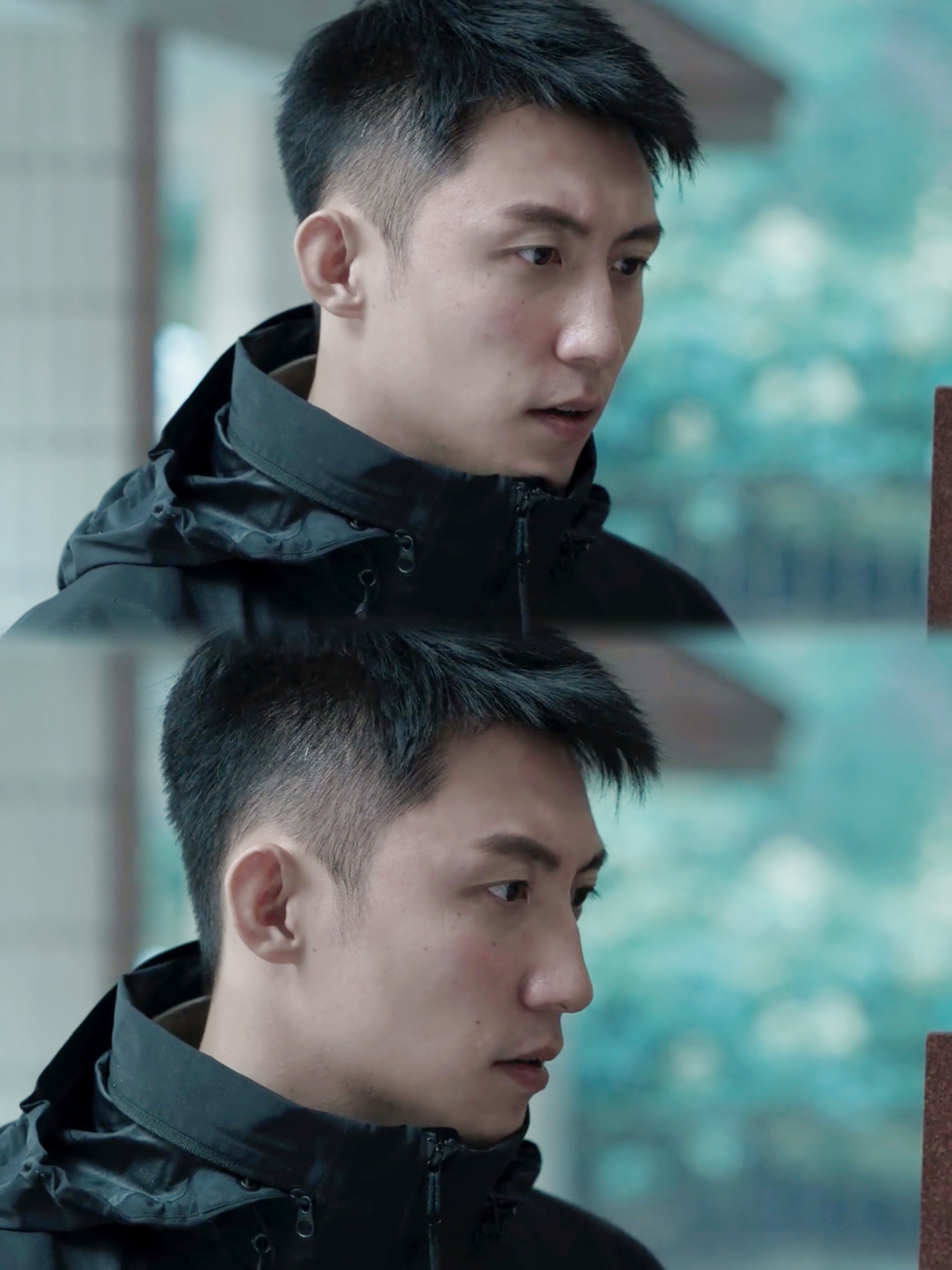 常征这发型，其实跟林陆骁，郑北，高粱是一样的，就是把鬓角推掉，洗把脸，就算定妆了