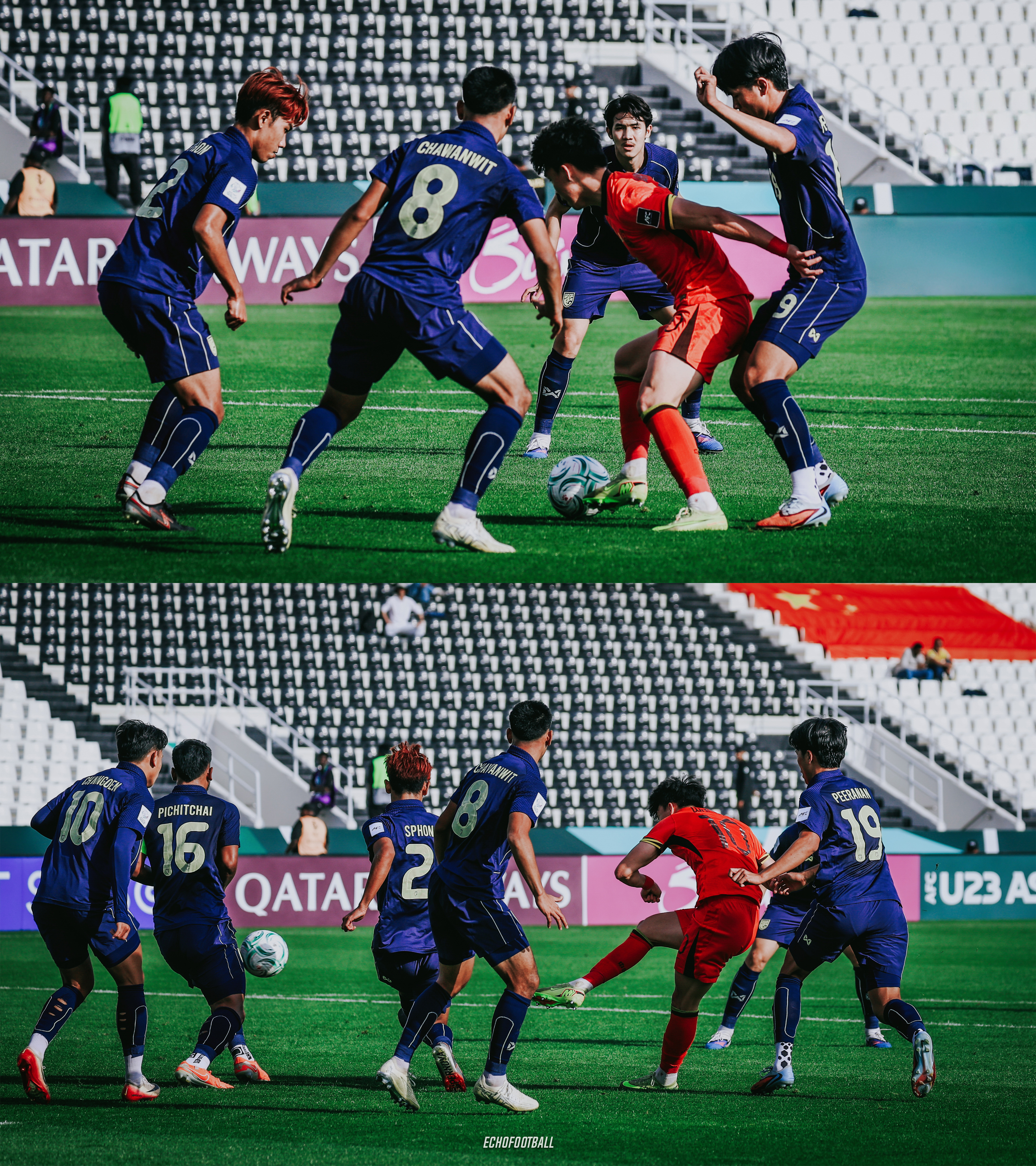 再难，他也决心要完成这次射门。这倔强的少年。👊U23国足0比0泰国U23国足U