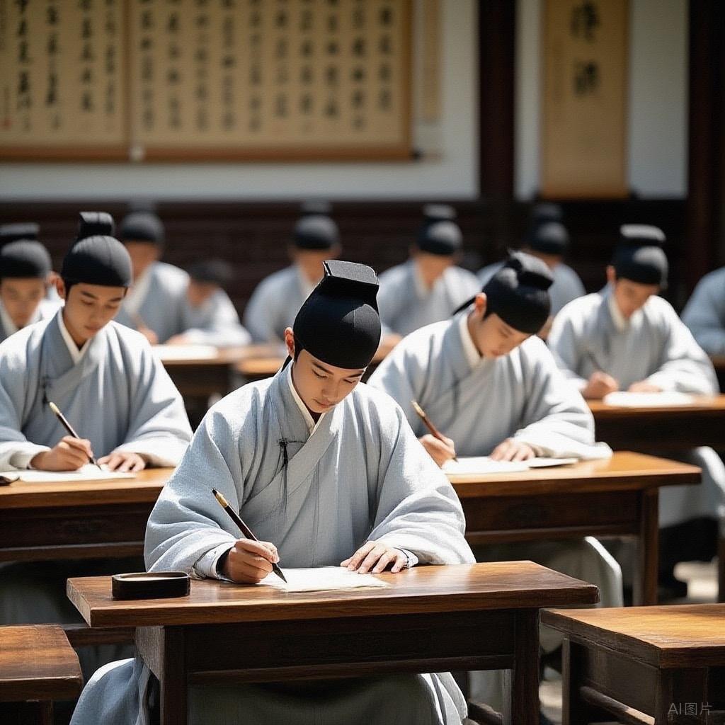 古代科举并非朝廷全包，经费来自多元渠道：朝廷承担考场修建、考卷印制、考官俸禄等公