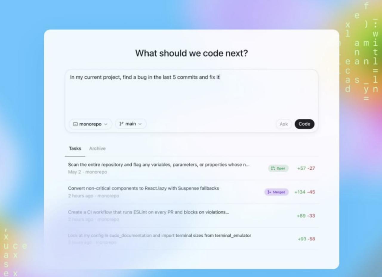 OpenAI 人工智能编程代理 Codex 新版发布，现在可以针对单个任务同时生