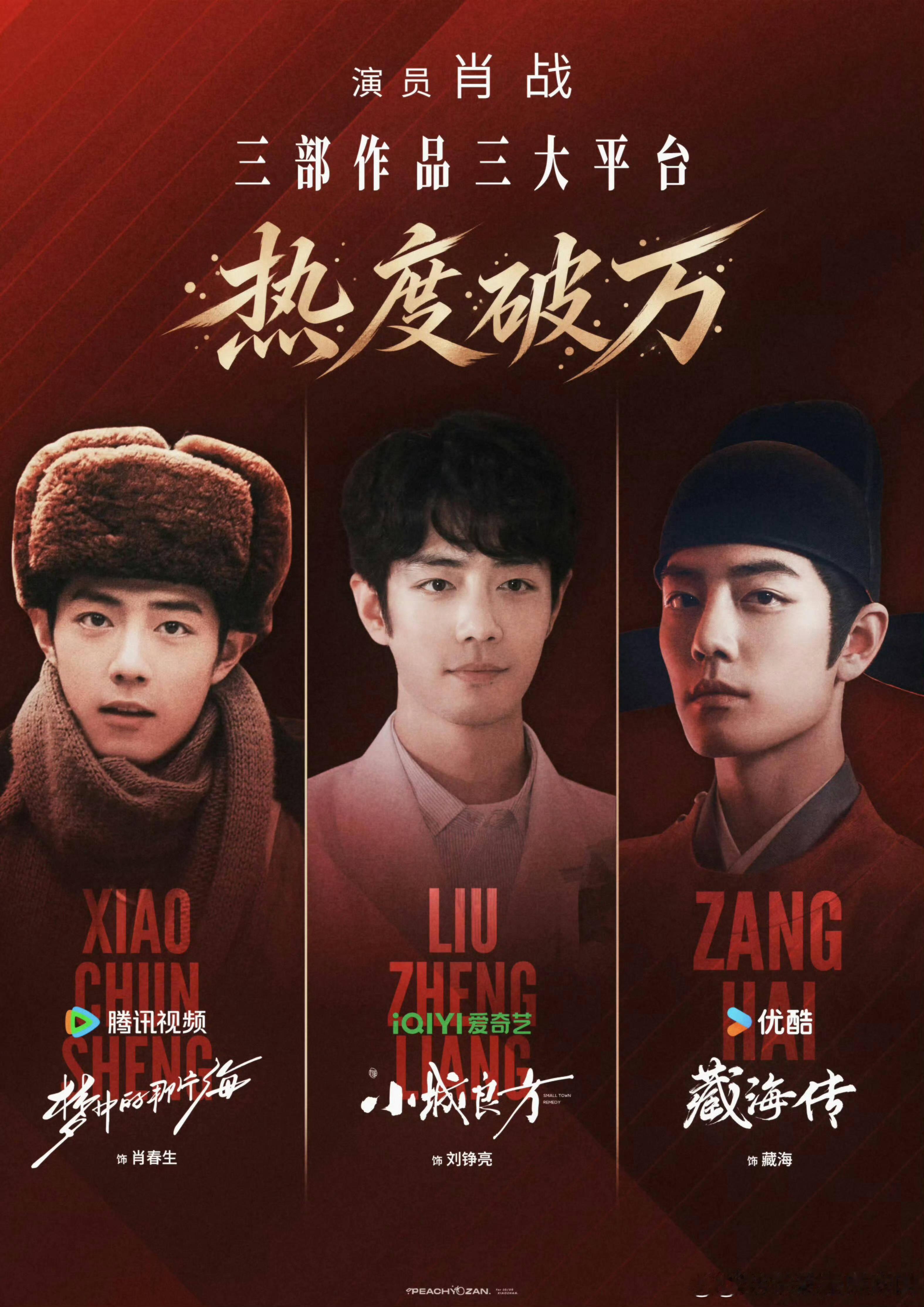 总结一下，目前为止：肖战《梦中的那片海》、《藏海传》、《小城良方》，非偶像剧不限