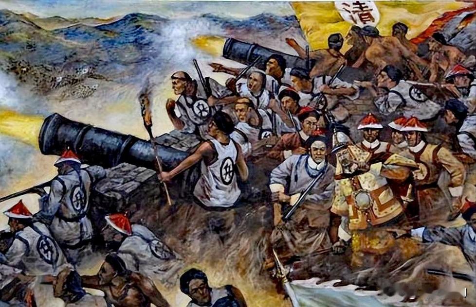 1876年夏，清军围攻玛纳斯南城。清军并不是没有重武器。金顺亲自督军，用后膛开花