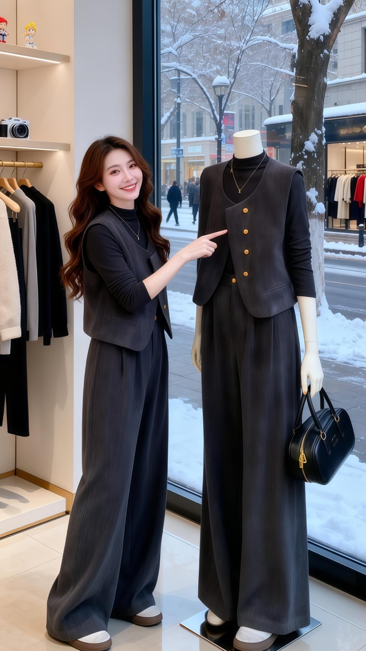 气质女神穿搭 精致穿搭 优雅气质 高级感穿搭 套装显瘦穿搭