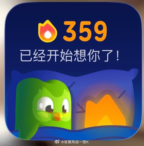 多邻国  359天
