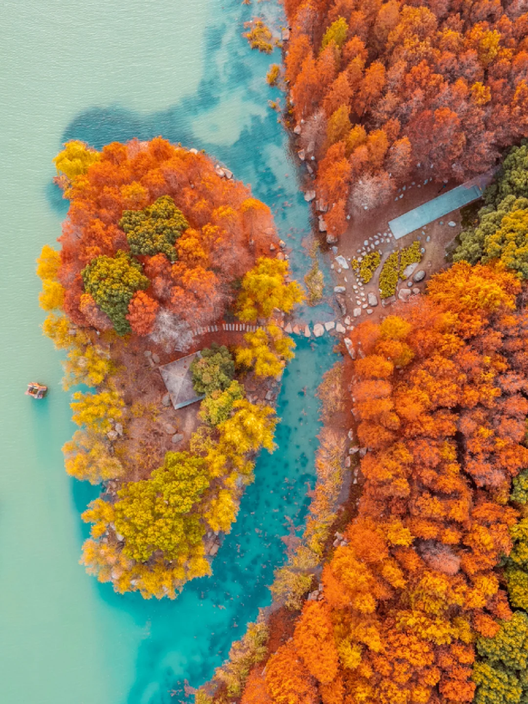 天哪~大自然在苏州这里打翻了调色盘~