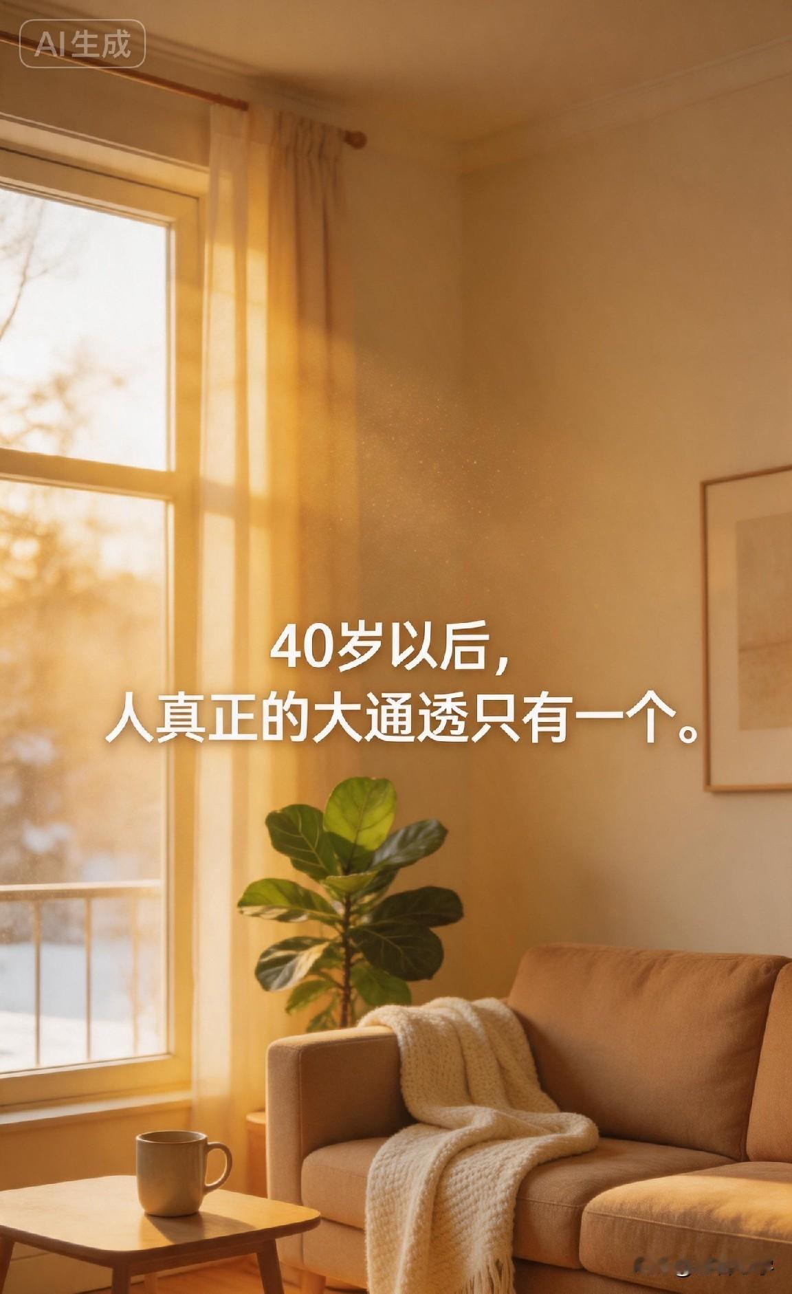 40岁以后，人真正的大通透只有一个。

那就是懂得惜福

你有没有发现，身边那些