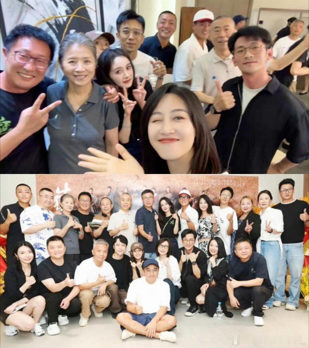 终于等到俺生万物的庆功宴大合照了‼️都很开心哈哈哈哈生万物｜杨幂｜欧豪｜蓝盈莹｜