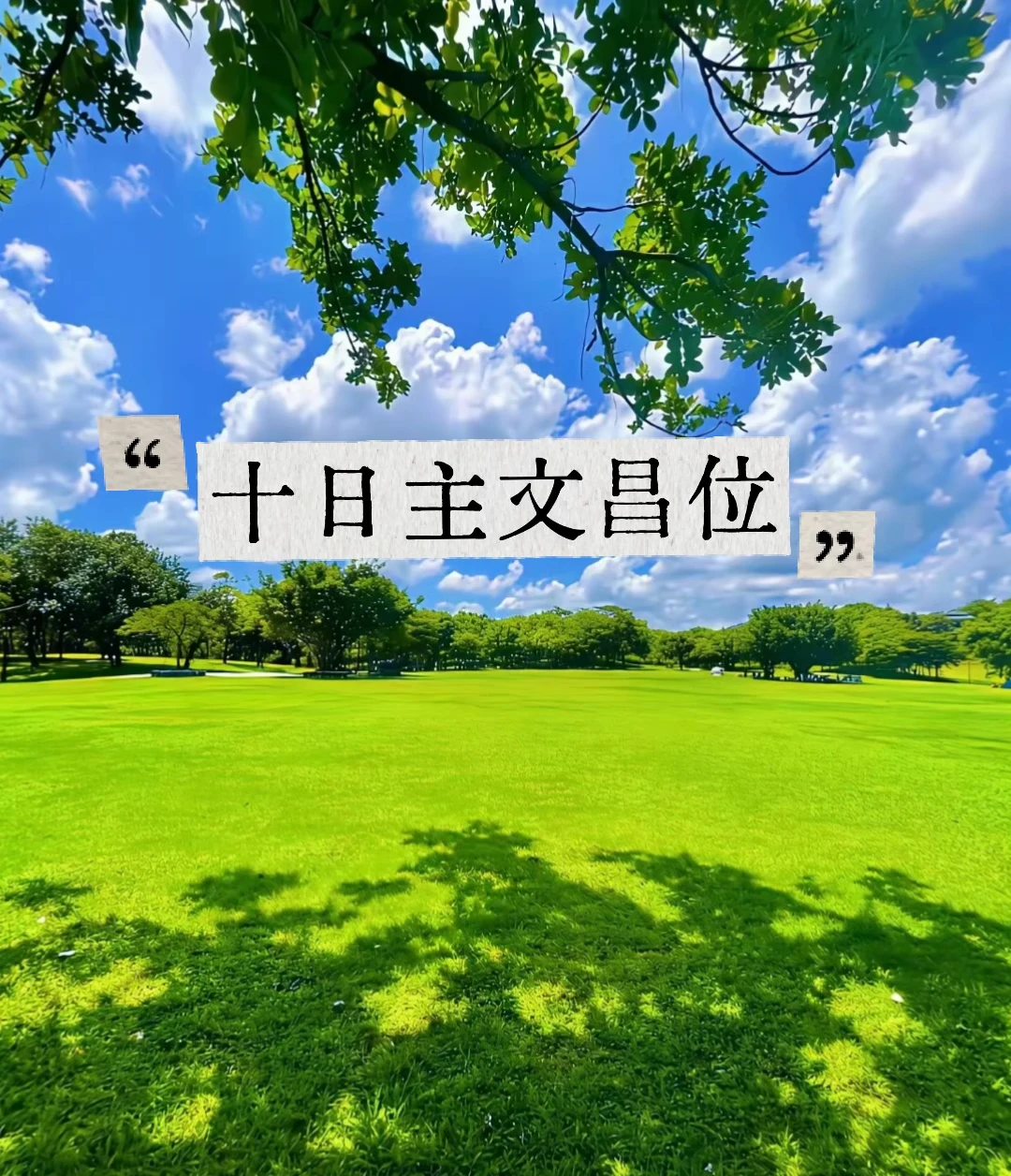 十日主文昌位