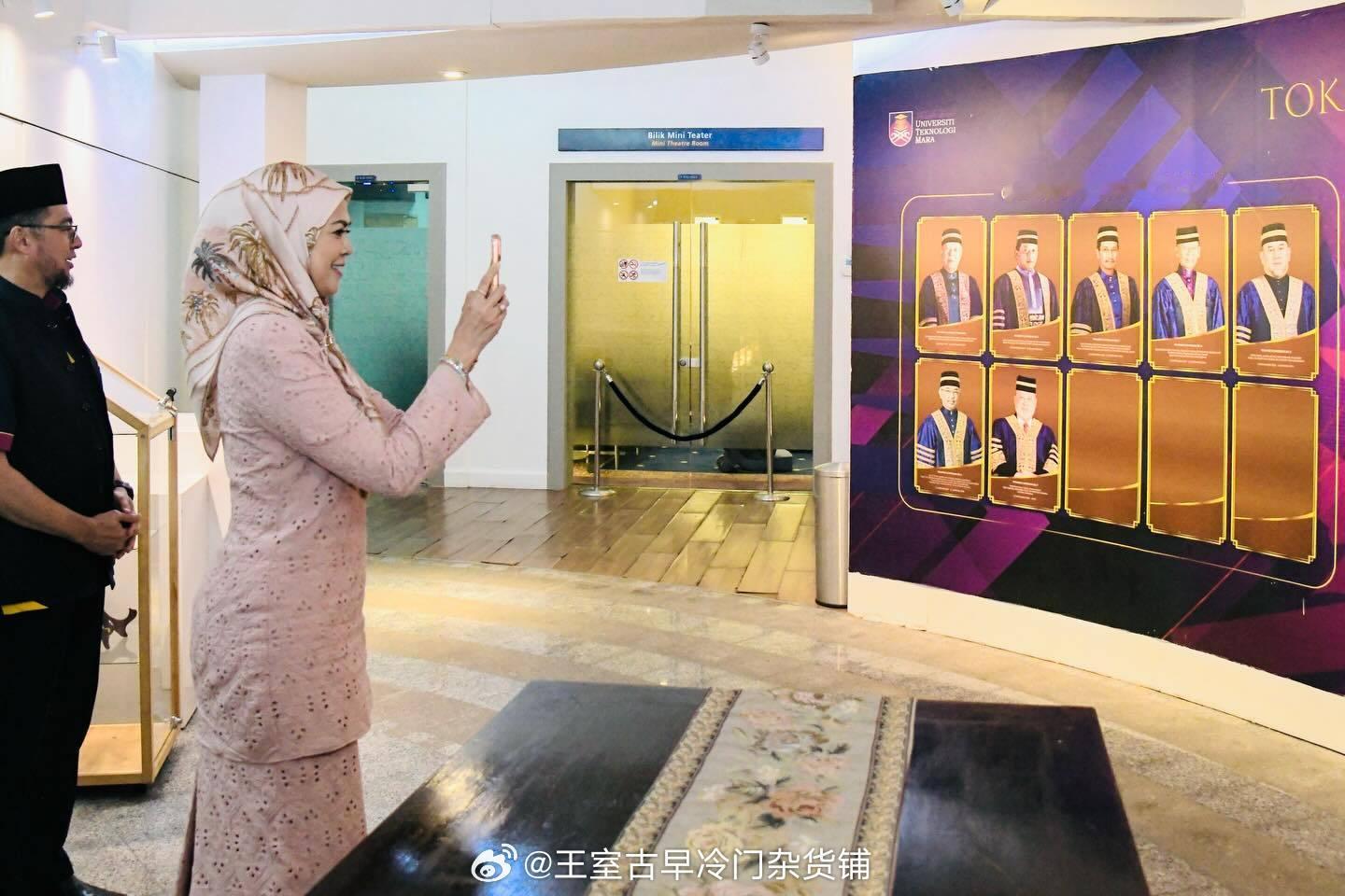 王室王室马来西亚王室雪兰莪 2026年1月22日，雪兰莪苏丹后参观理工大学艺术系