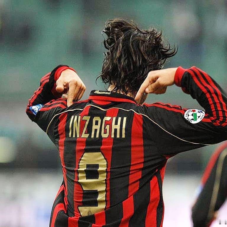 【米兰老照片】 ❤️🖤 菲利普·因扎吉🇮🇹.9️⃣sempremilan