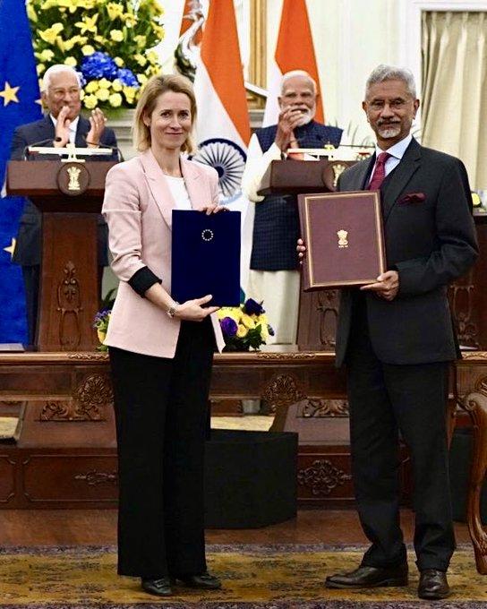 欧盟委员会首席外交官卡娅.卡拉斯：当两大主要民主国家携手合作，我们就能构建更强大