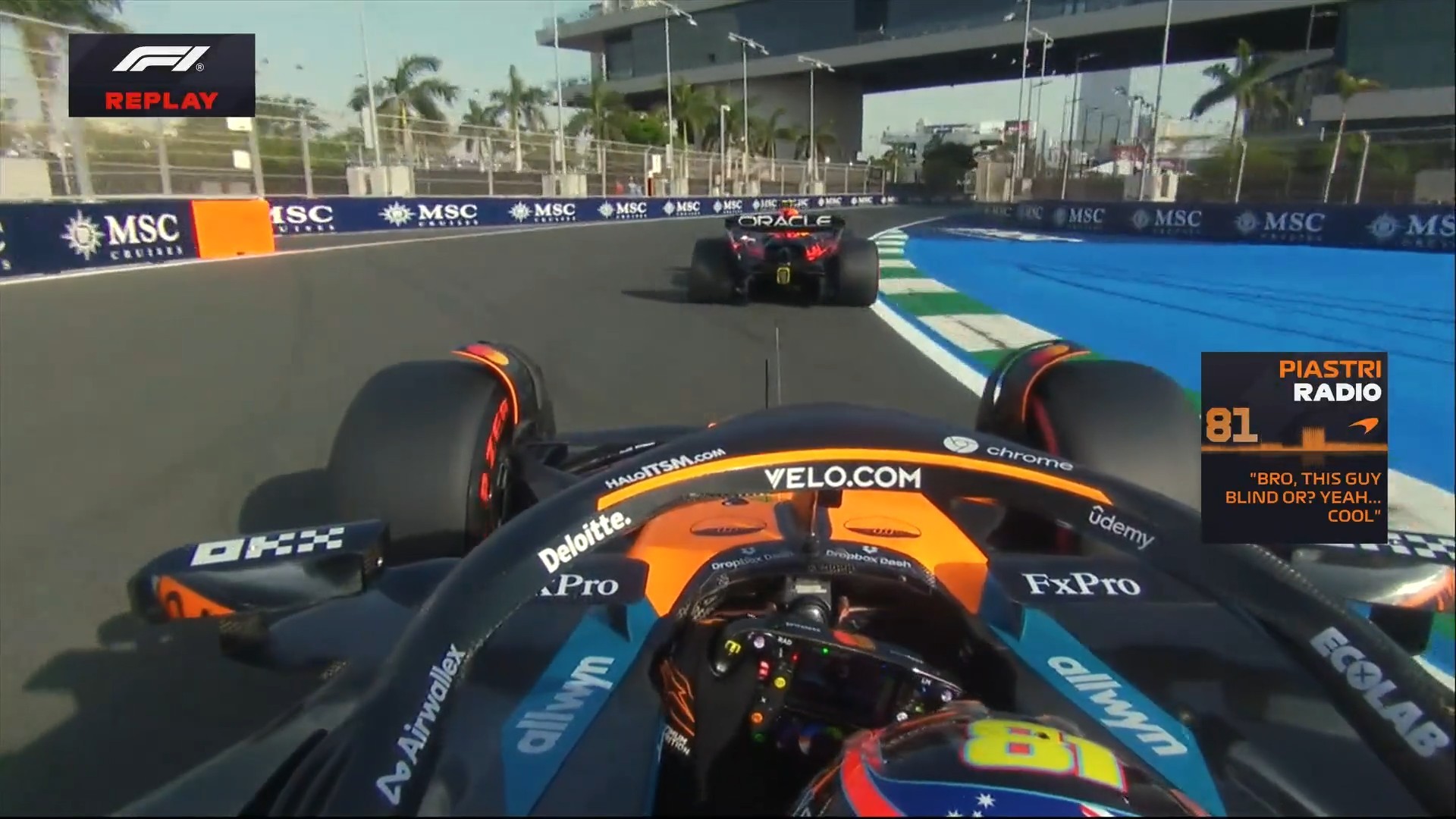 F1 皮亚斯特里：这位仁兄是盲人还是……？[doge]2025F1沙特大奖赛 ​