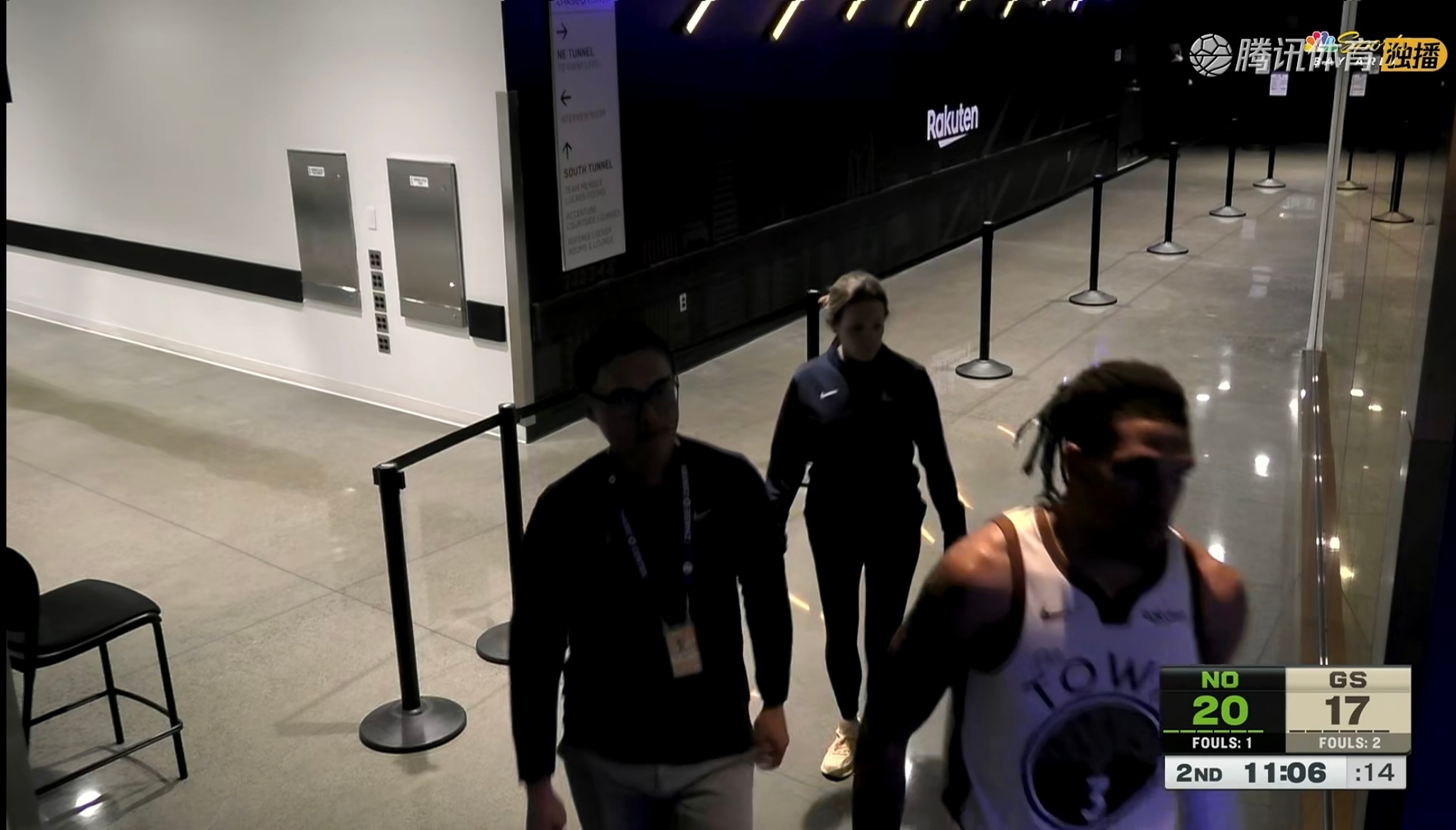 理查德回更衣室了勇士vs鹈鹕