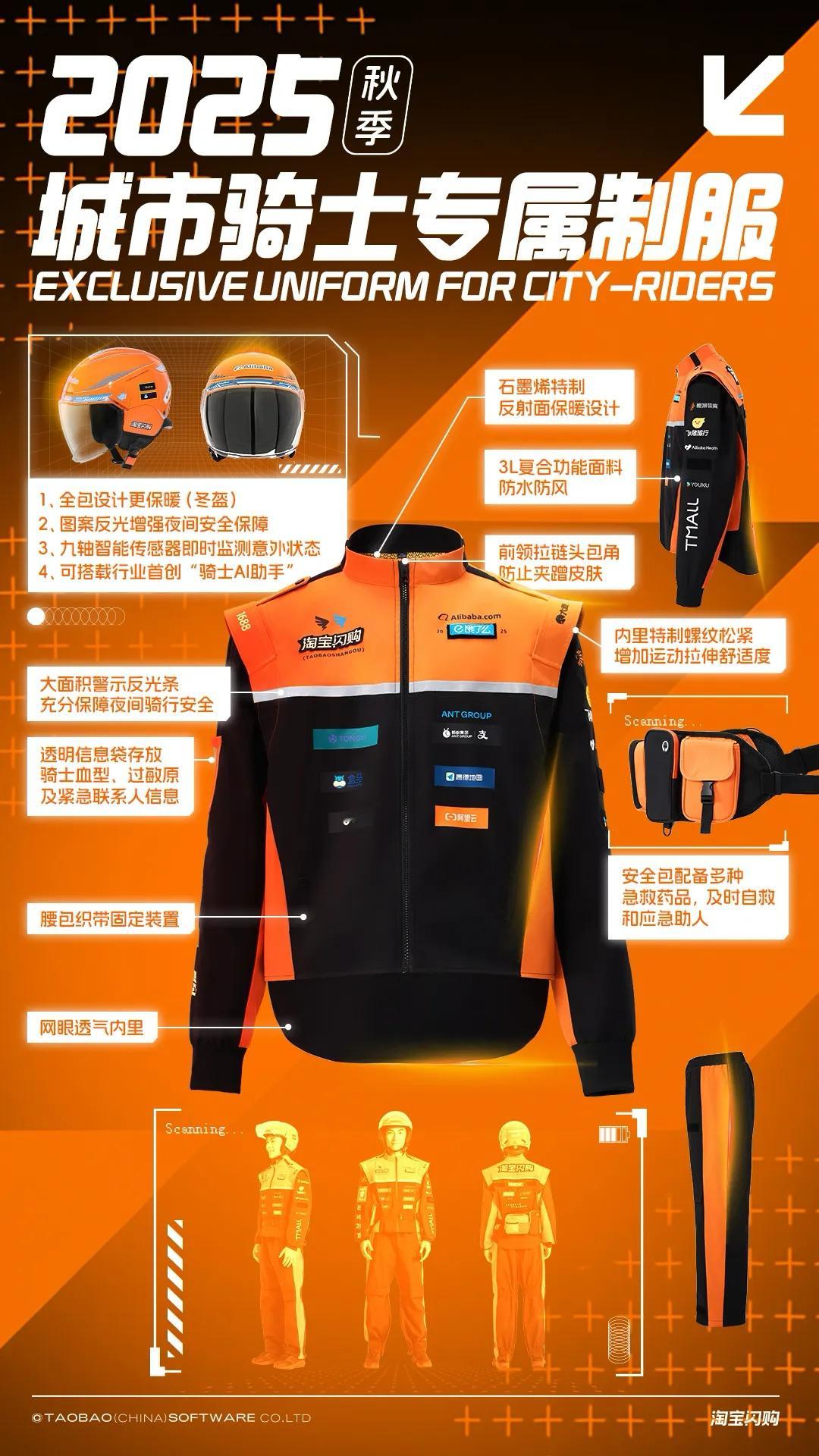 淘宝闪购官宣外卖行业首套制服相信大家早就已经看过淘宝闪购新的工作制服了，而如今的