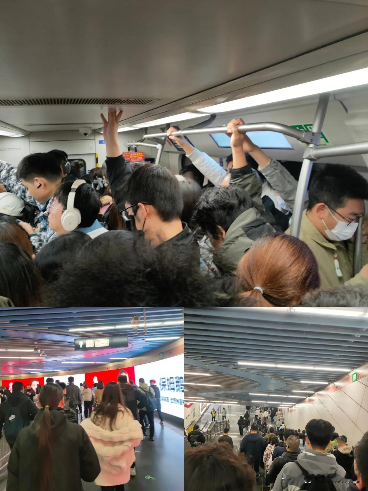 这就是北京的早高峰

地铁站排队等车，两分钟就一班车，排队到列车开门根本就不用你