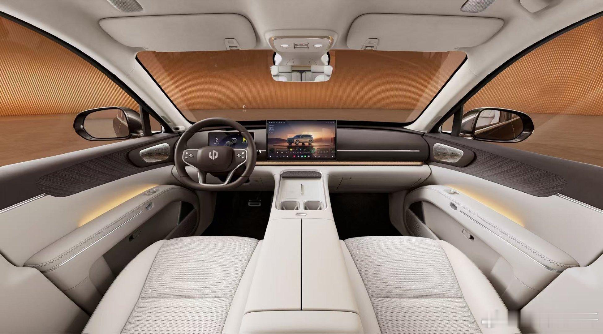 零跑D19 拉开车门才知道，这次零跑D19玩真的！内饰全是顶级材料，高定工艺细节