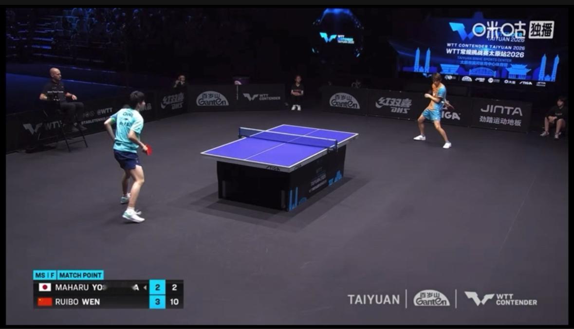 温瑞博被日本对手吓了一跳，
温瑞博4比2赢下最后一球之后，输了的日本对手，居然首