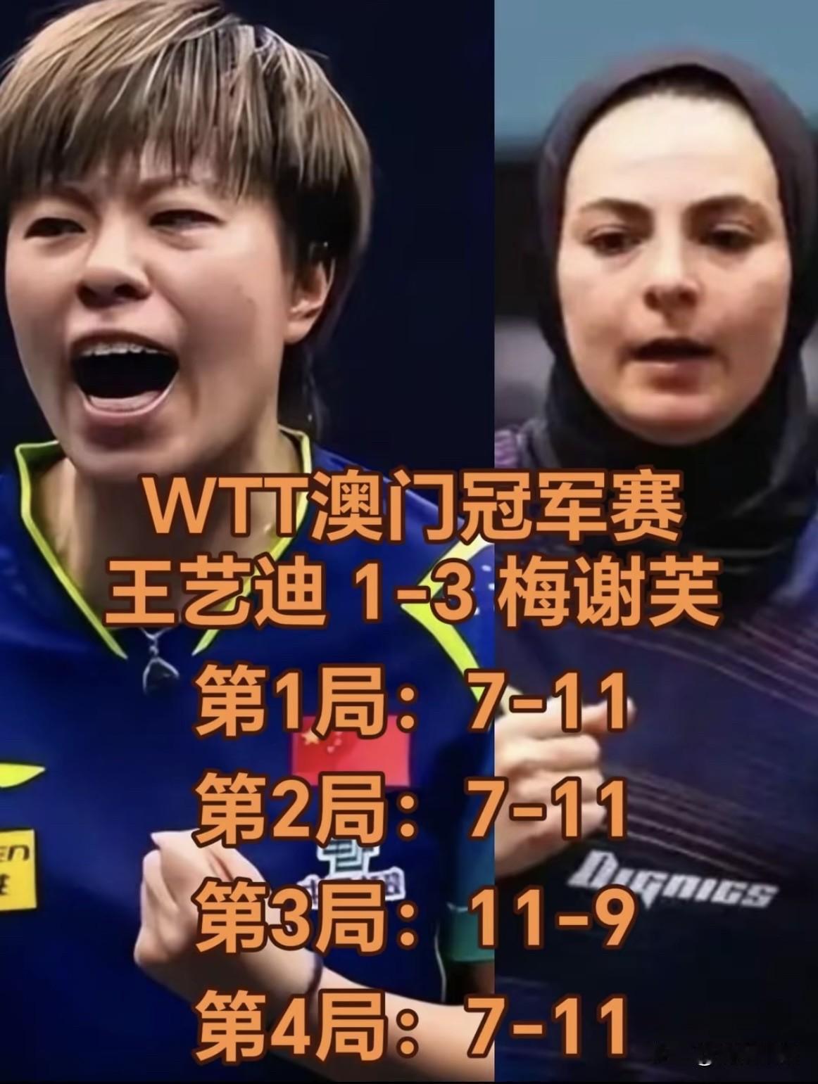 万万没想到，王艺迪一轮游，今天上午结束的澳门冠军赛，王艺迪竟然爆冷出局，首轮就被